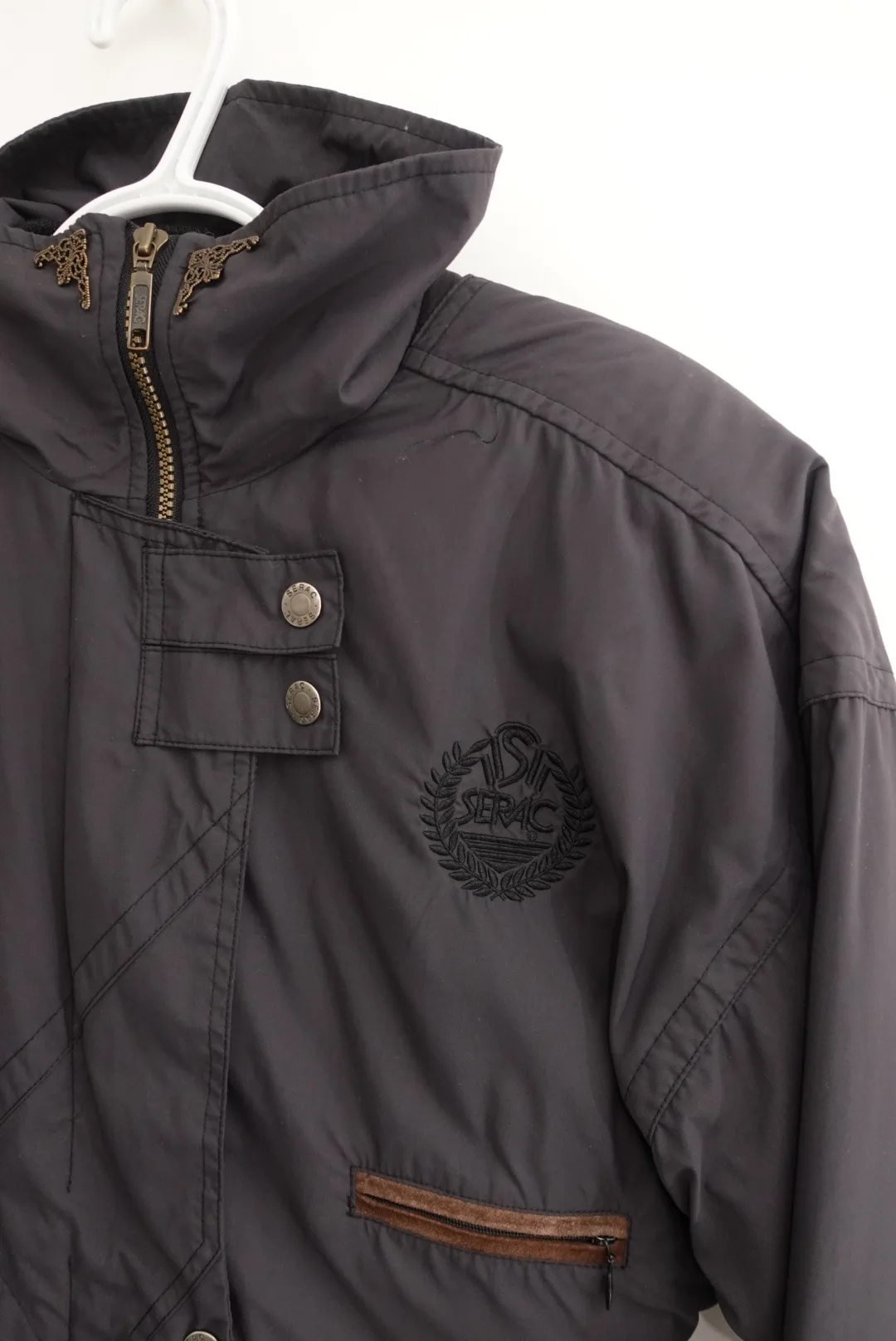 Vintage Retro 80s Serac Navy Ski Bunny Suit Snowsuit One Piece image indicator(2)