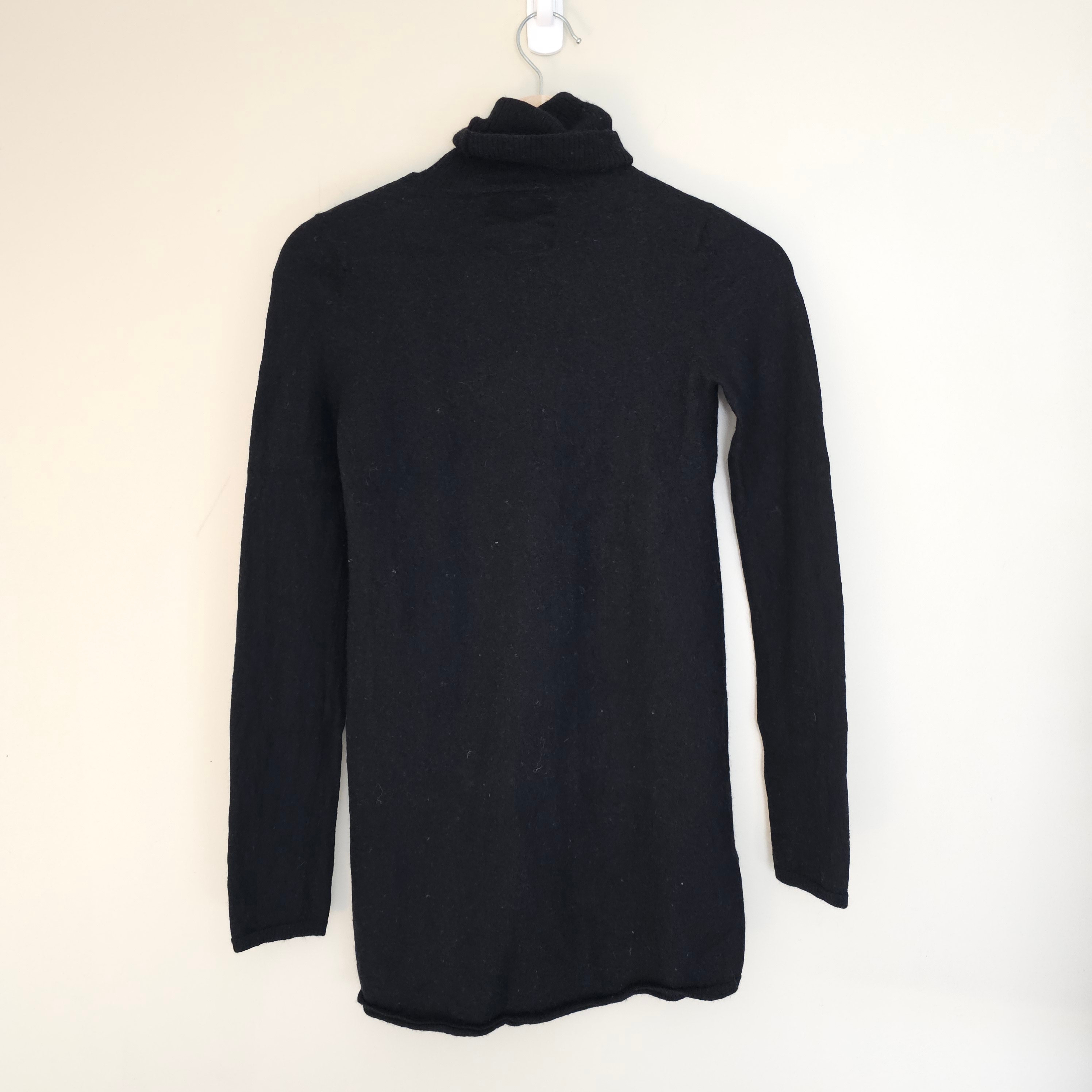 One Teaspoon 100% Merino Wool Knit Funnel Neck Dress/Black/Sz XS - photo 3
