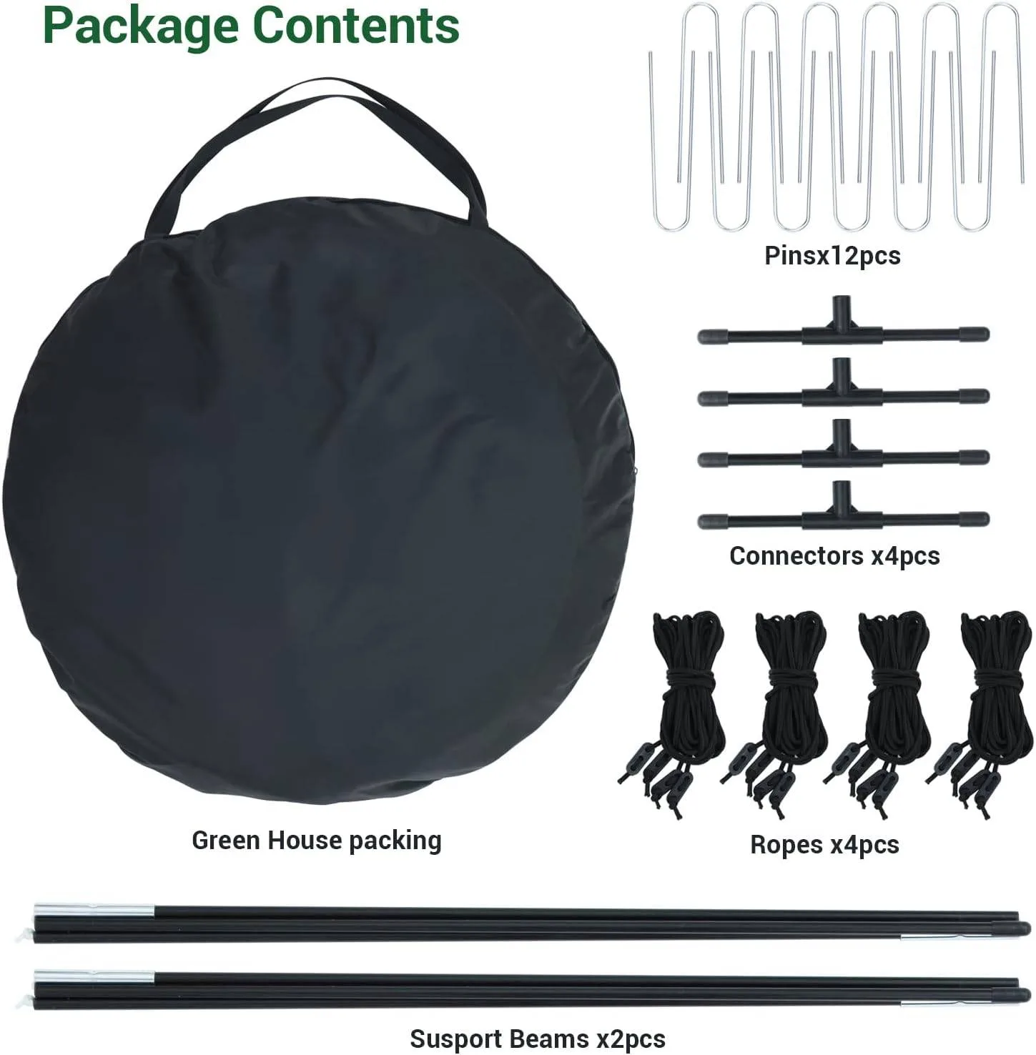 Walk-In Pop-Up Greenhouse 125x125x170 cm – Weatherproof image indicator(7)