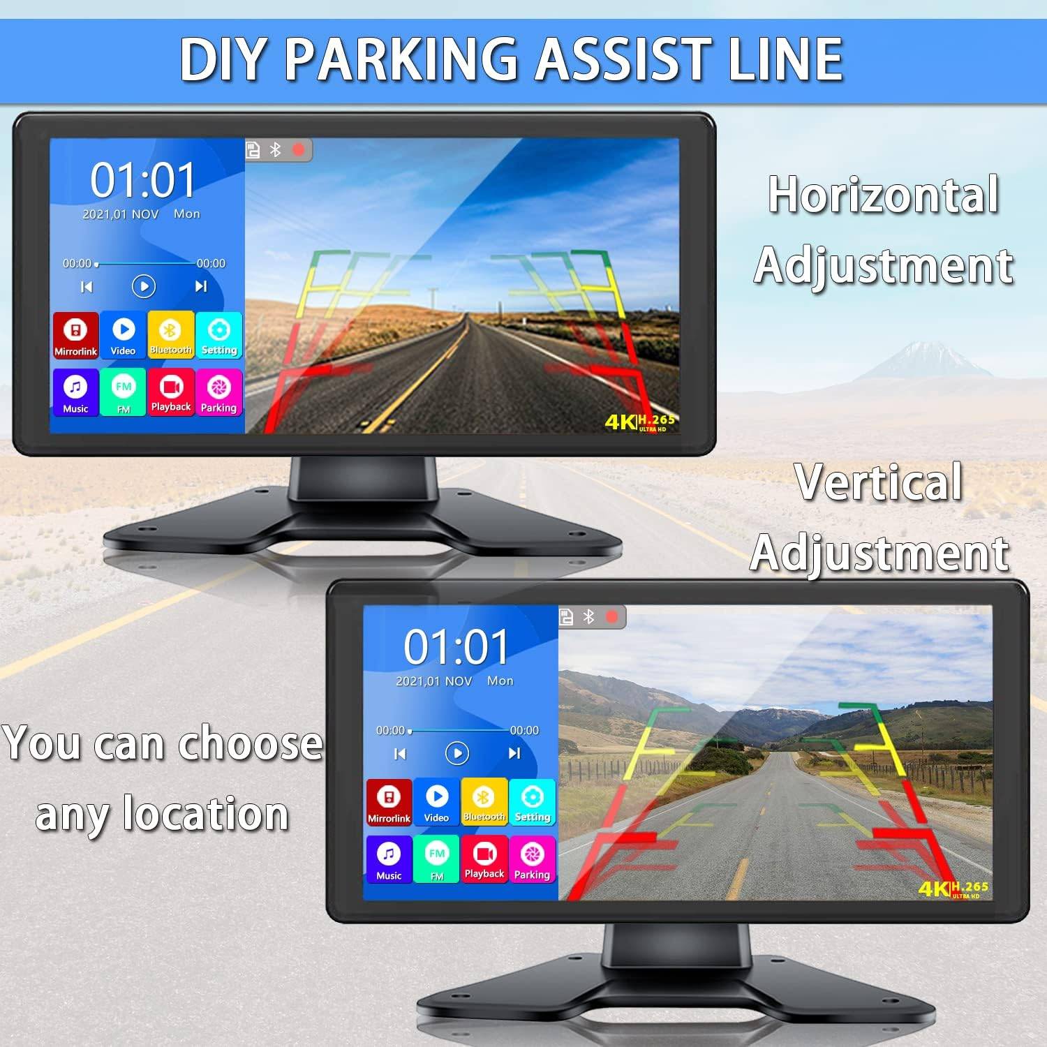 RV Backup Camera System with 10.36'' 4K Monitor - 4 HD 1080P - photo 5