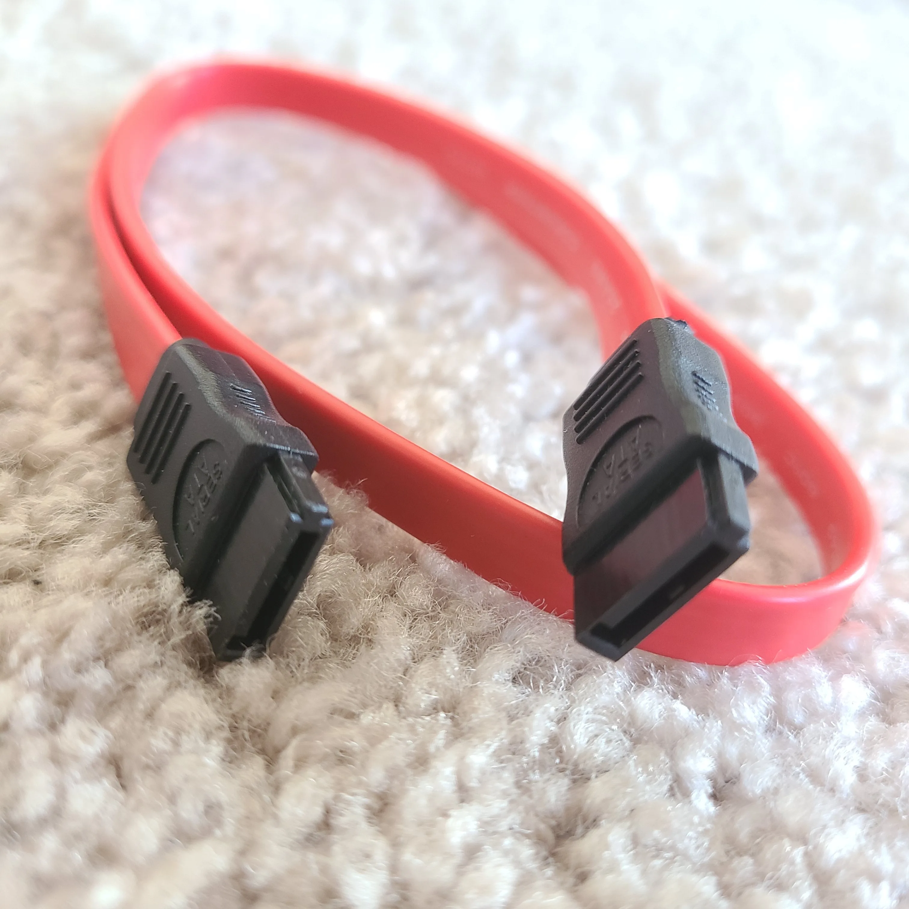 SATA Serial ATA Cable, flat only (3 pcs) image indicator(4)