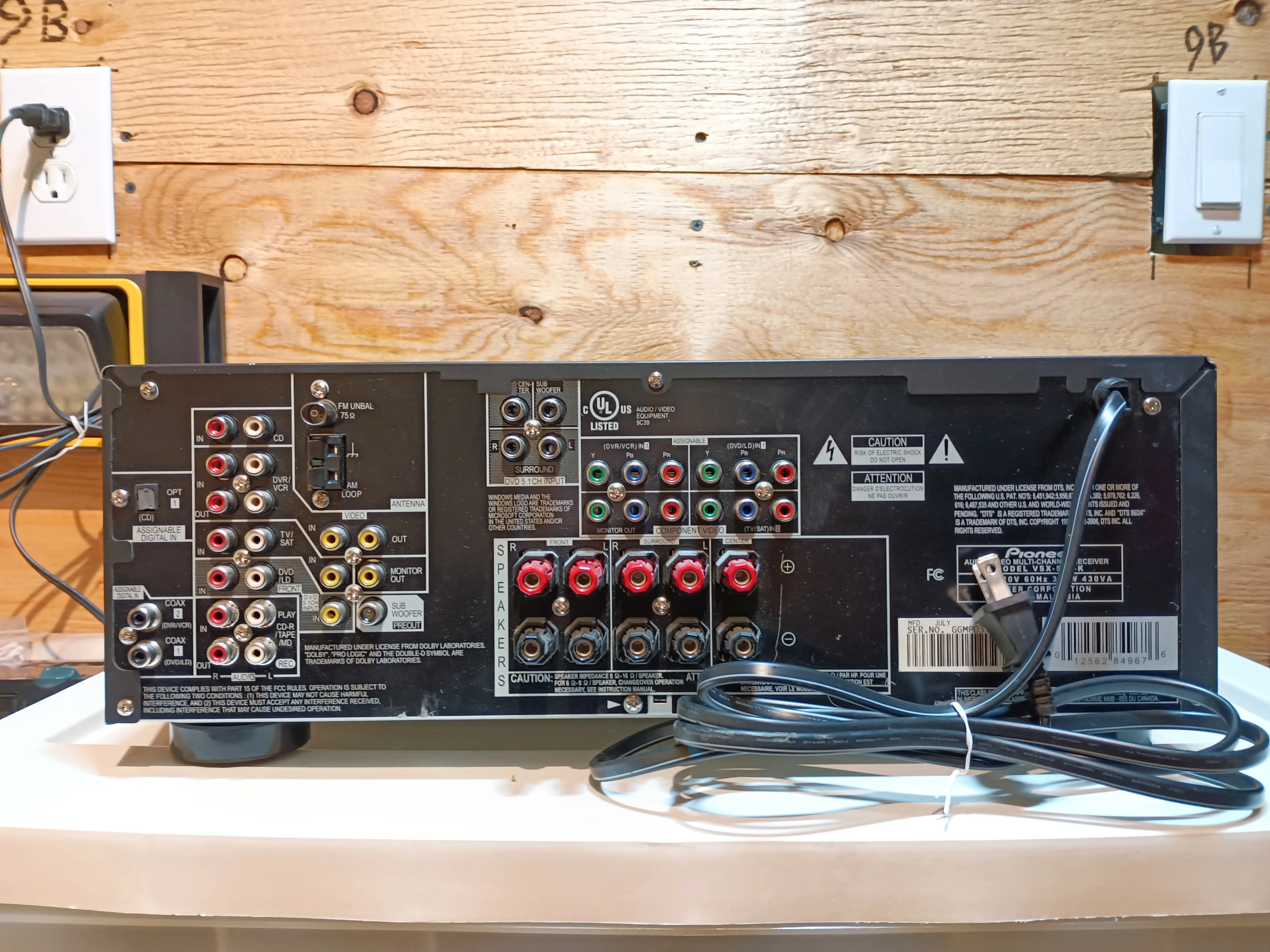 RARELY USED Pioneer VSX-517-K 5.1 Digital Home Theater Receiver image indicator(3)