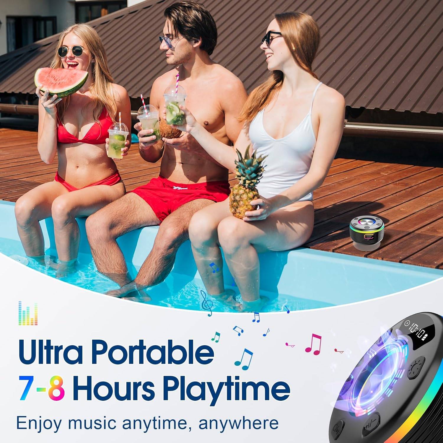 Bluetooth Shower Portable 360° HD Sound Wireless Speaker - photo 5