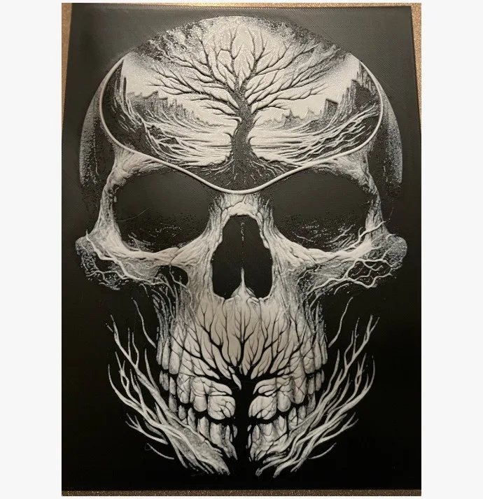 Tree of Life Skull Wall Art ≈ 9 inches thumbnail