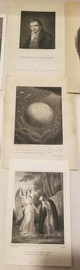 Premium Lot – 18 Antique 1800s Steel Engravings & Etchings image indicator(6)