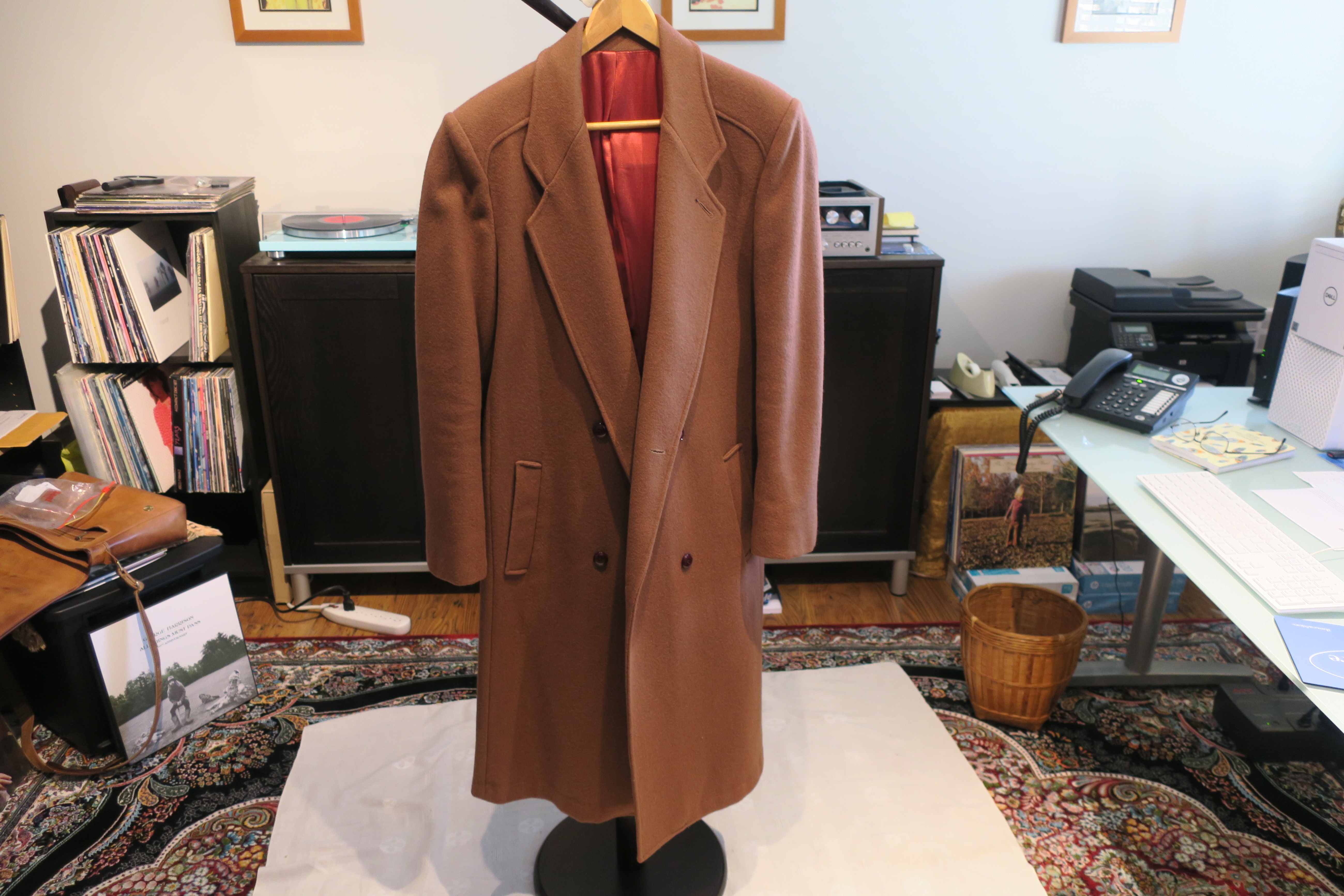 KAID Men's Long Coat Like NEW Condition!!