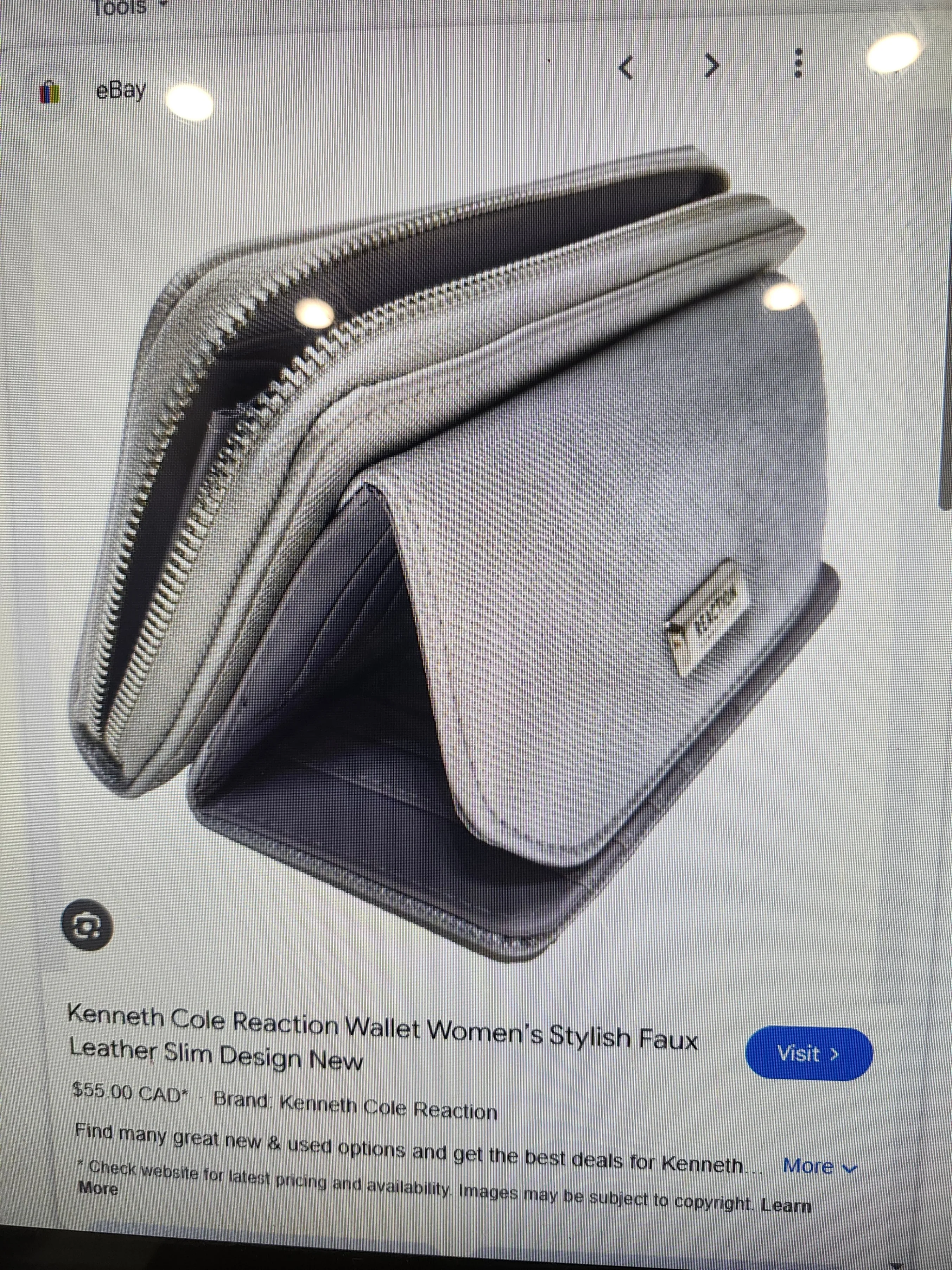 Kenneth Cole reaction Zip around organizer Wallet image indicator(3)