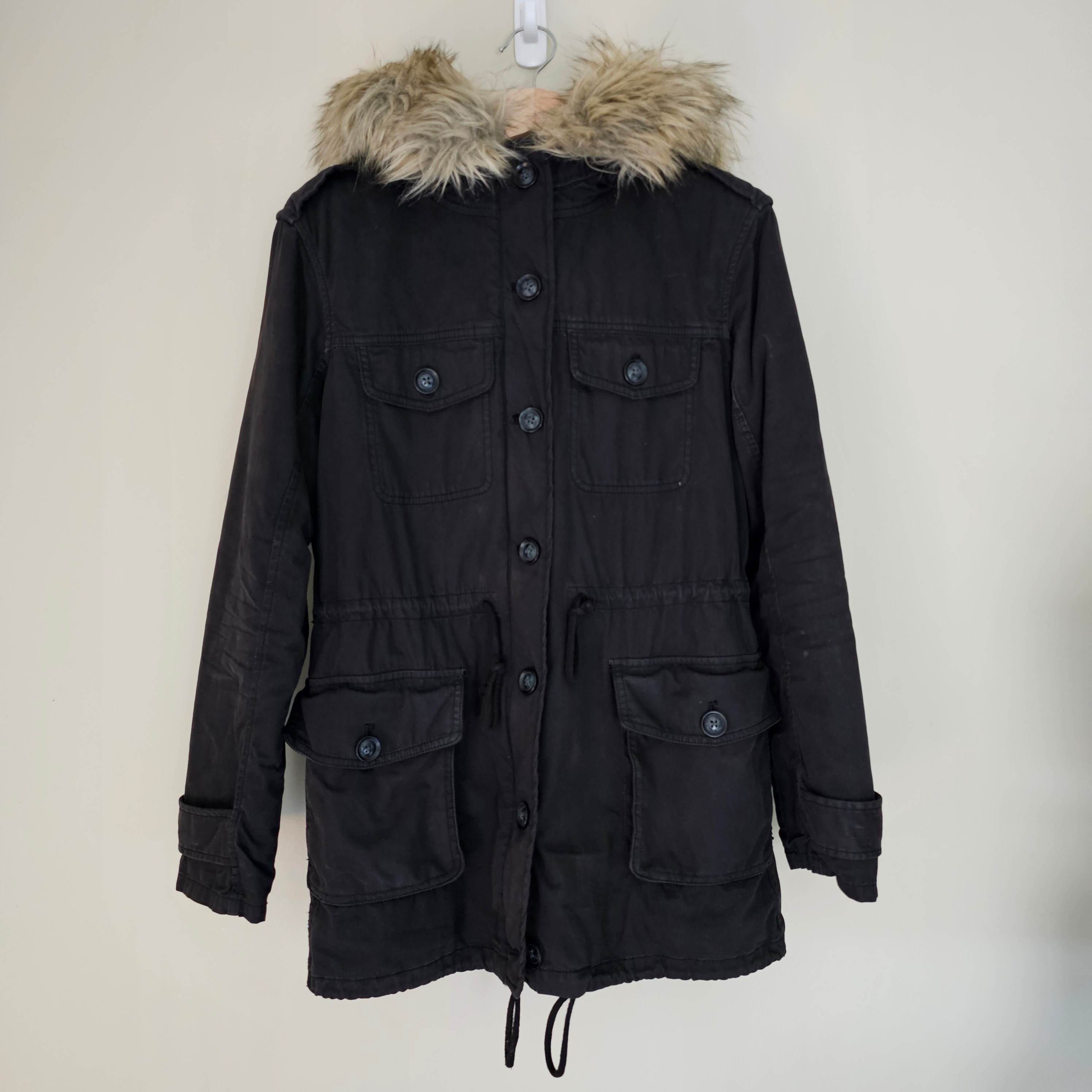 Aritzia Talula Faux-Fur Lined Jacket - Black - Sz XXS - photo 2
