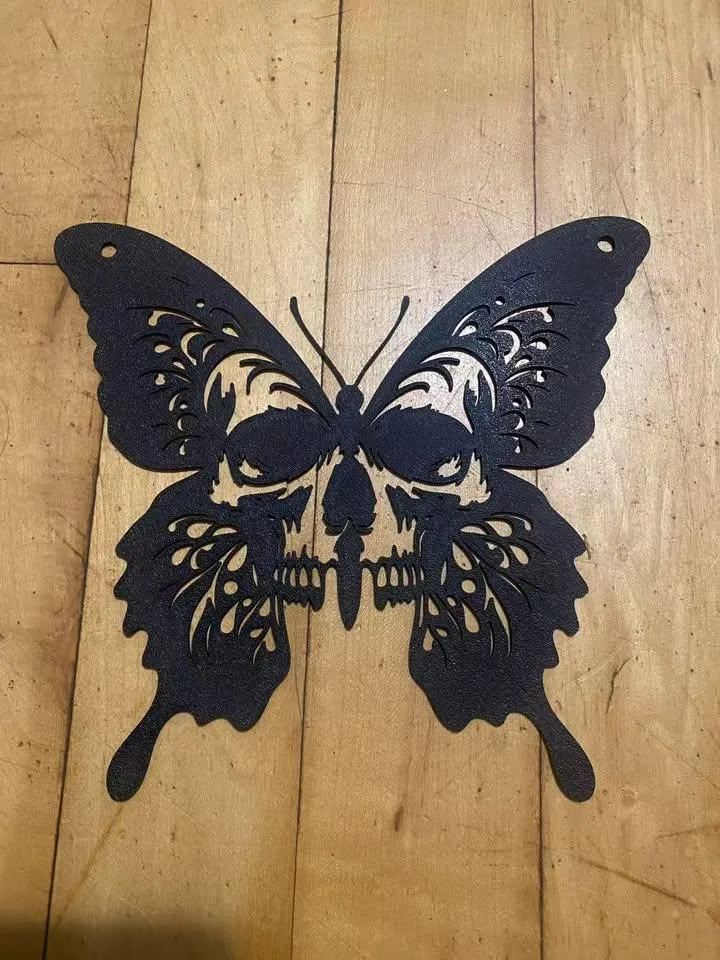 Skull Butterfly Wall Art – (6.5 or 9 or 11 inches) thumbnail