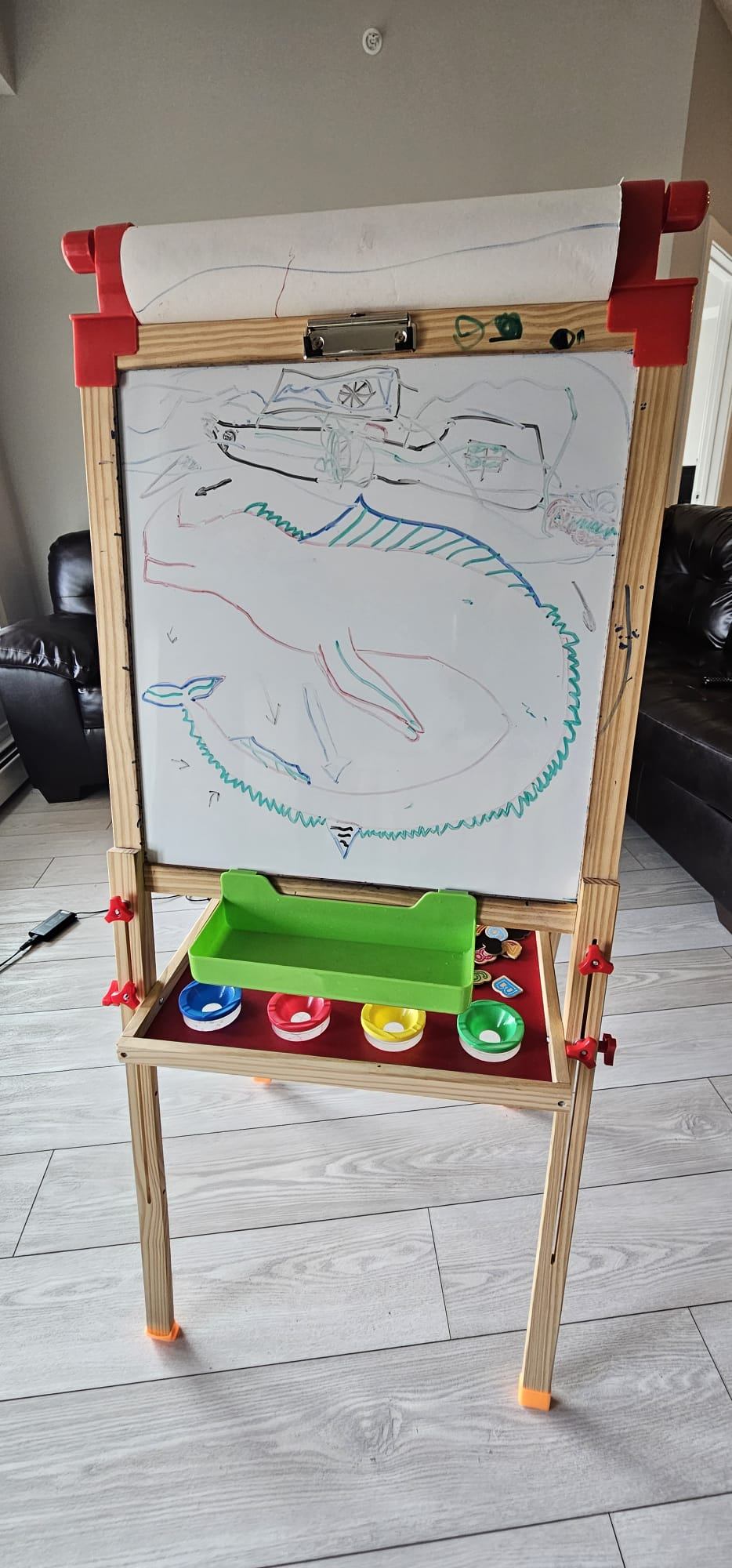 3-in-1 Wooden Kids Art Easel (Board) - photo 3
