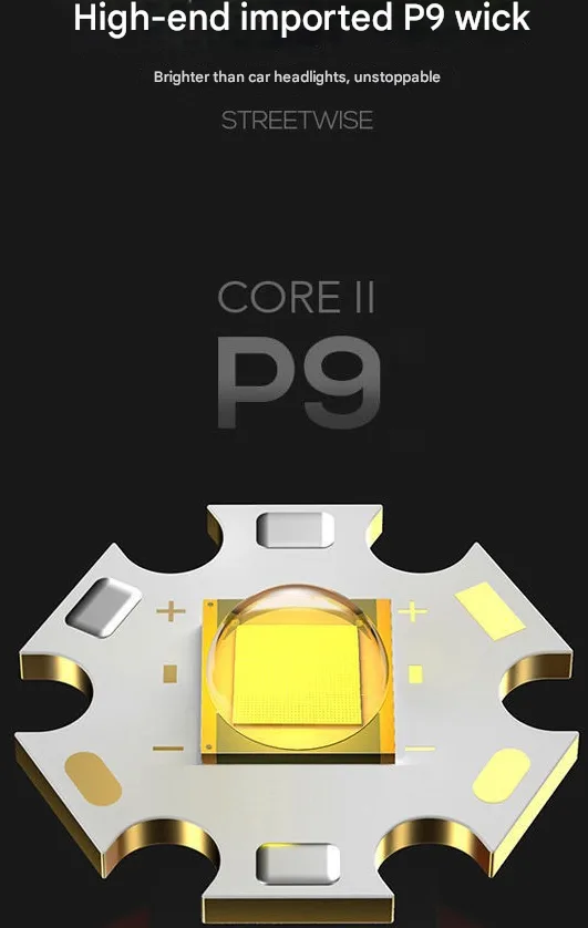 Super bright flashlight rechargeable glare long-range xenon lamp image indicator(4)