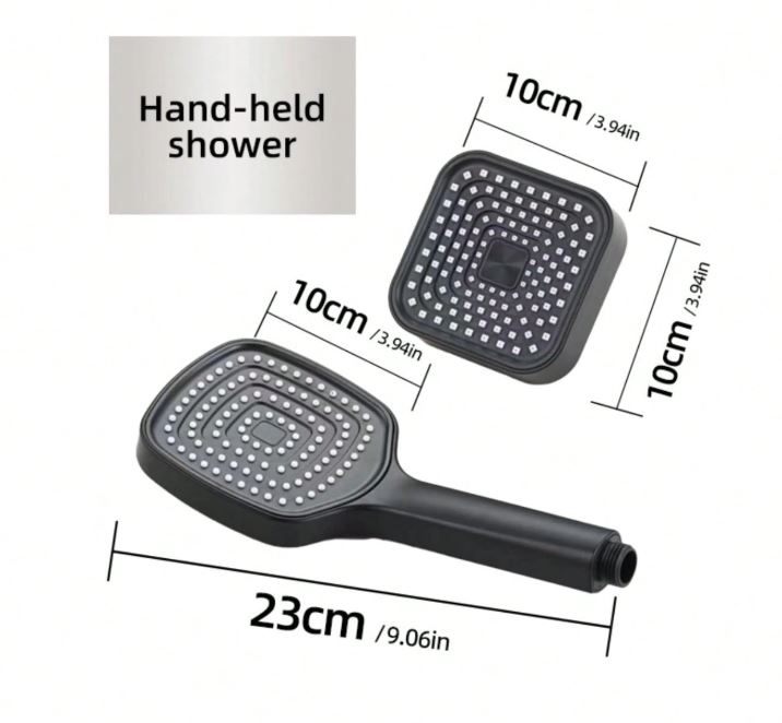 Set with Hand-Held Shower and Small Shower Head with Hose