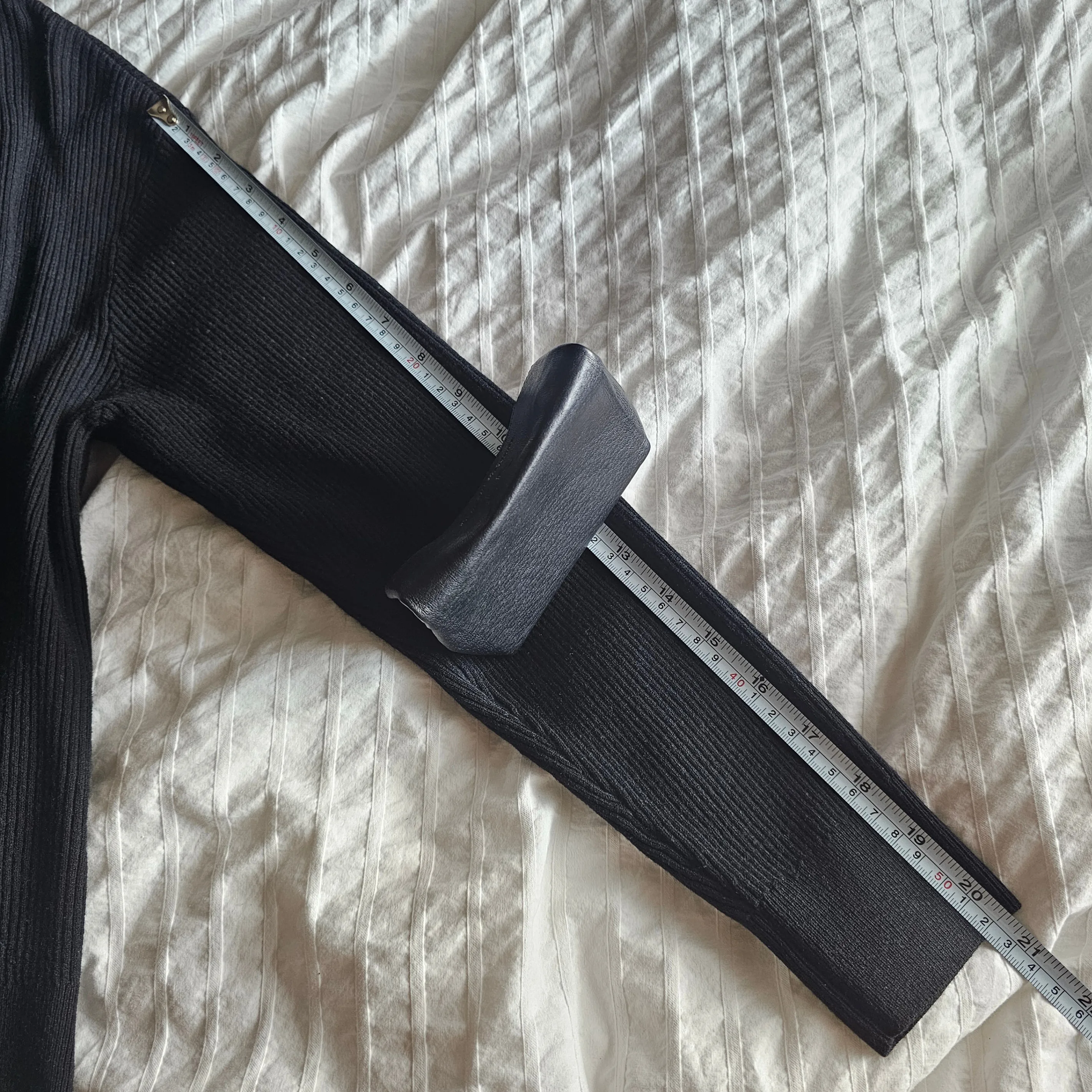 NWT Uniqlo Washable Knit Ribbed Polo Sweater - 2024 - Black - XS image indicator(10)