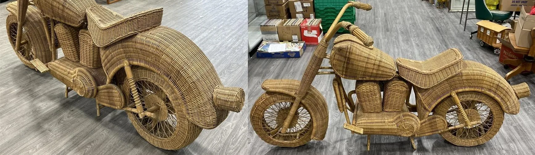 EXTREMELY RARE – 1980s Wicker Harley-Davidson by Tom Dixon image indicator(3)