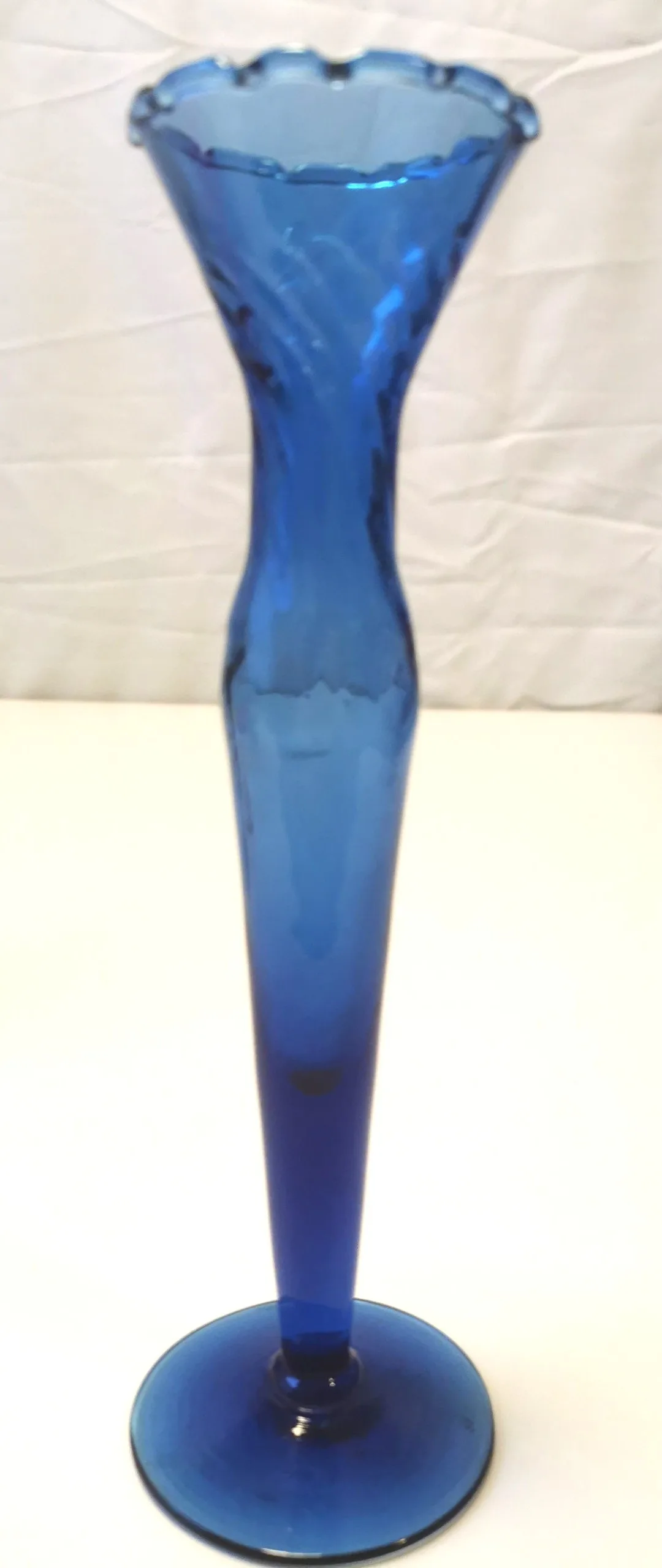 Vintage Cobalt Blue Vases Glass Bud Vase Botanical Vase Ceramic image indicator(7)