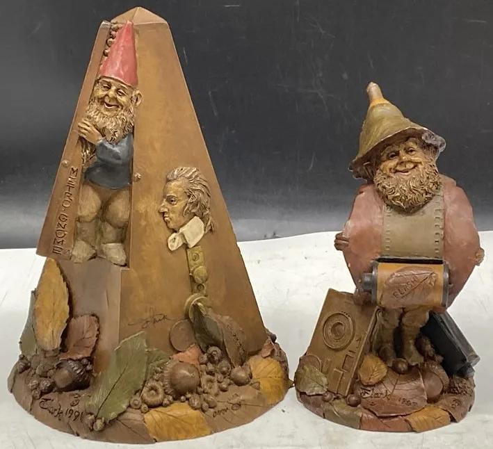 Rare Tom Clark Cairn Studio Gnomes Metro Gnome & Flash Figurines thumbnail