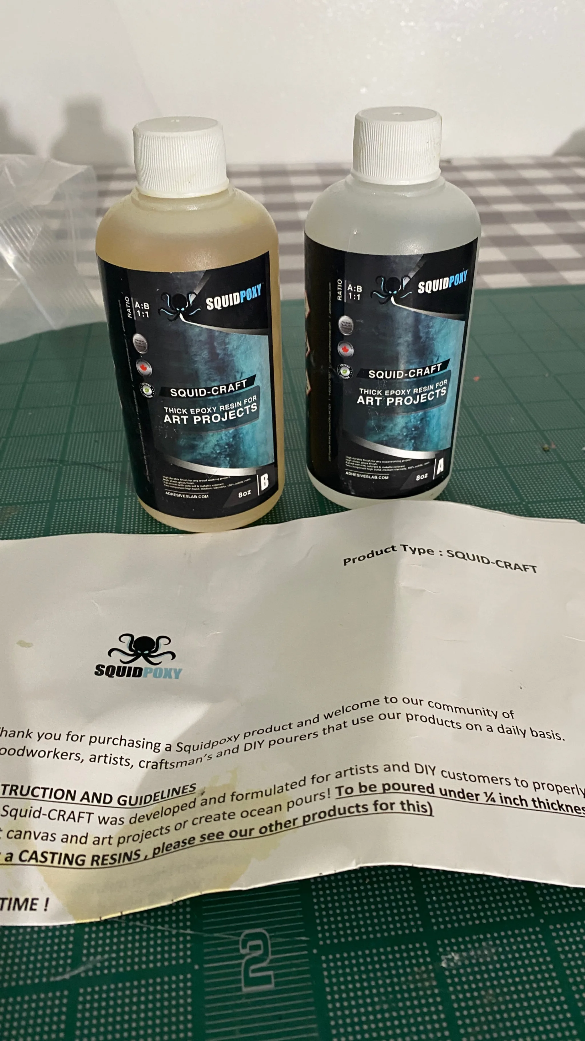 clear crafting resin - 8 oz thumbnail