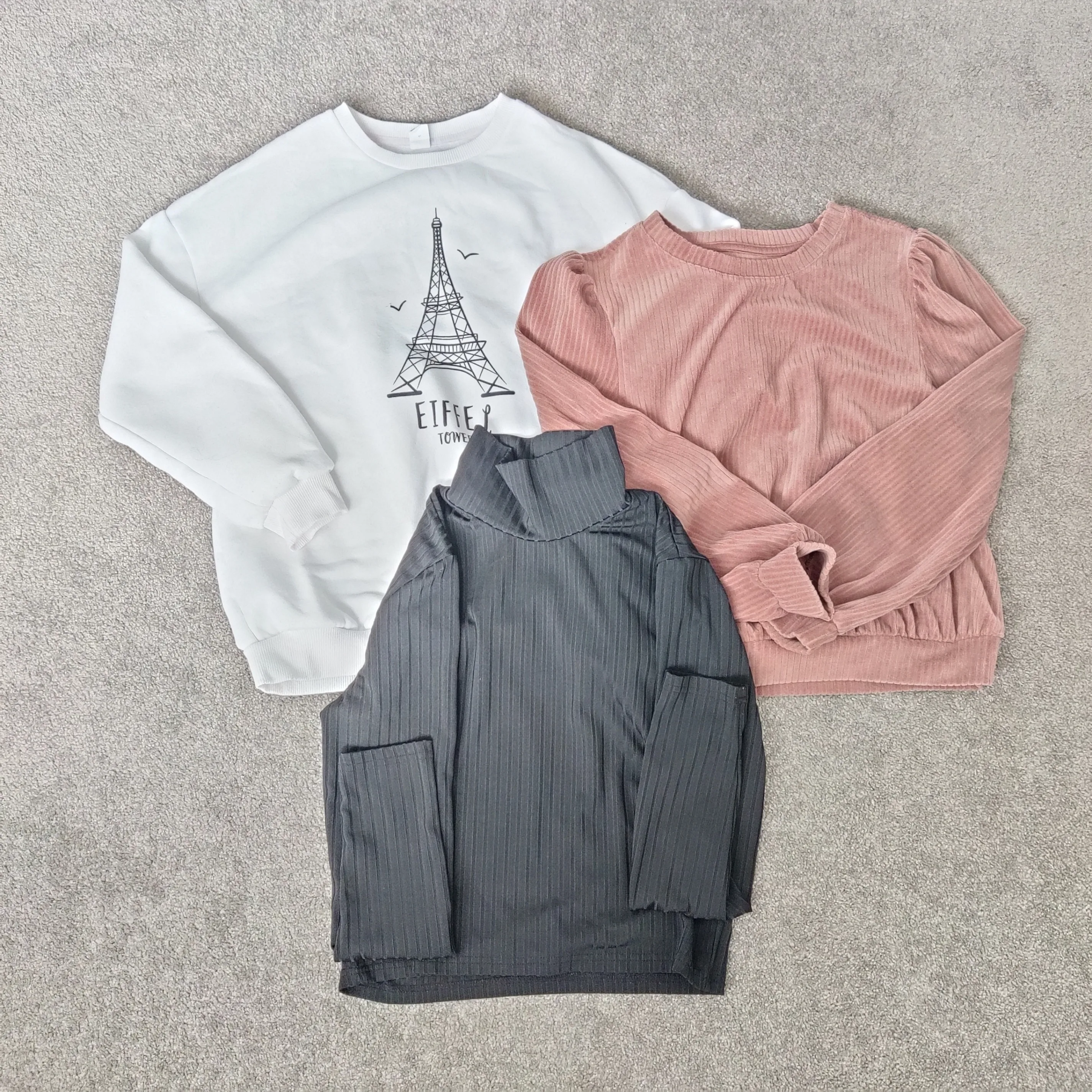 Shein Girl's Set of Three Sweatshirt Size Youth 11 12 Years thumbnail