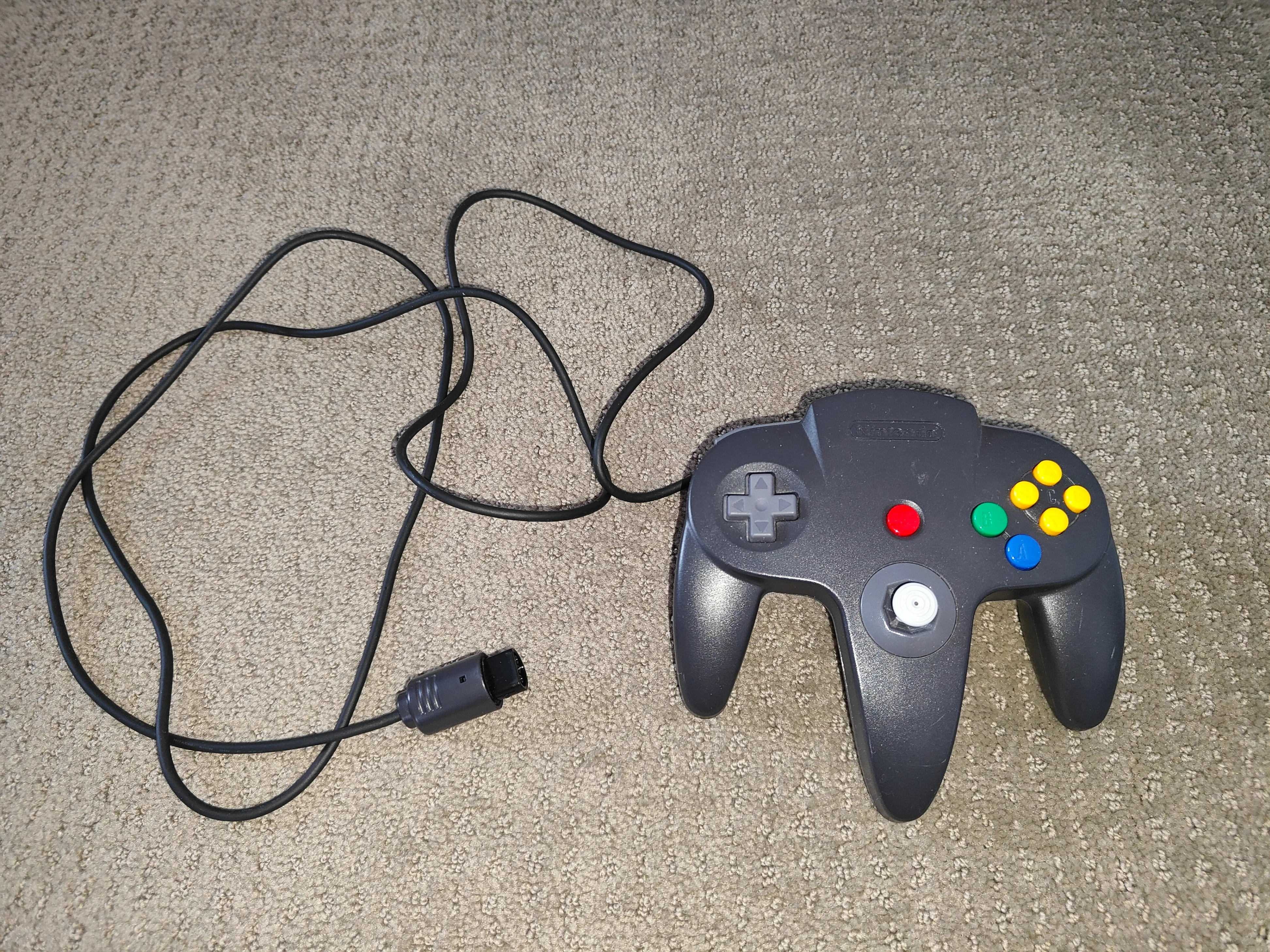 OEM Nintendo 64 Controller - N64 Dark Grey - NUS-005 thumbnail