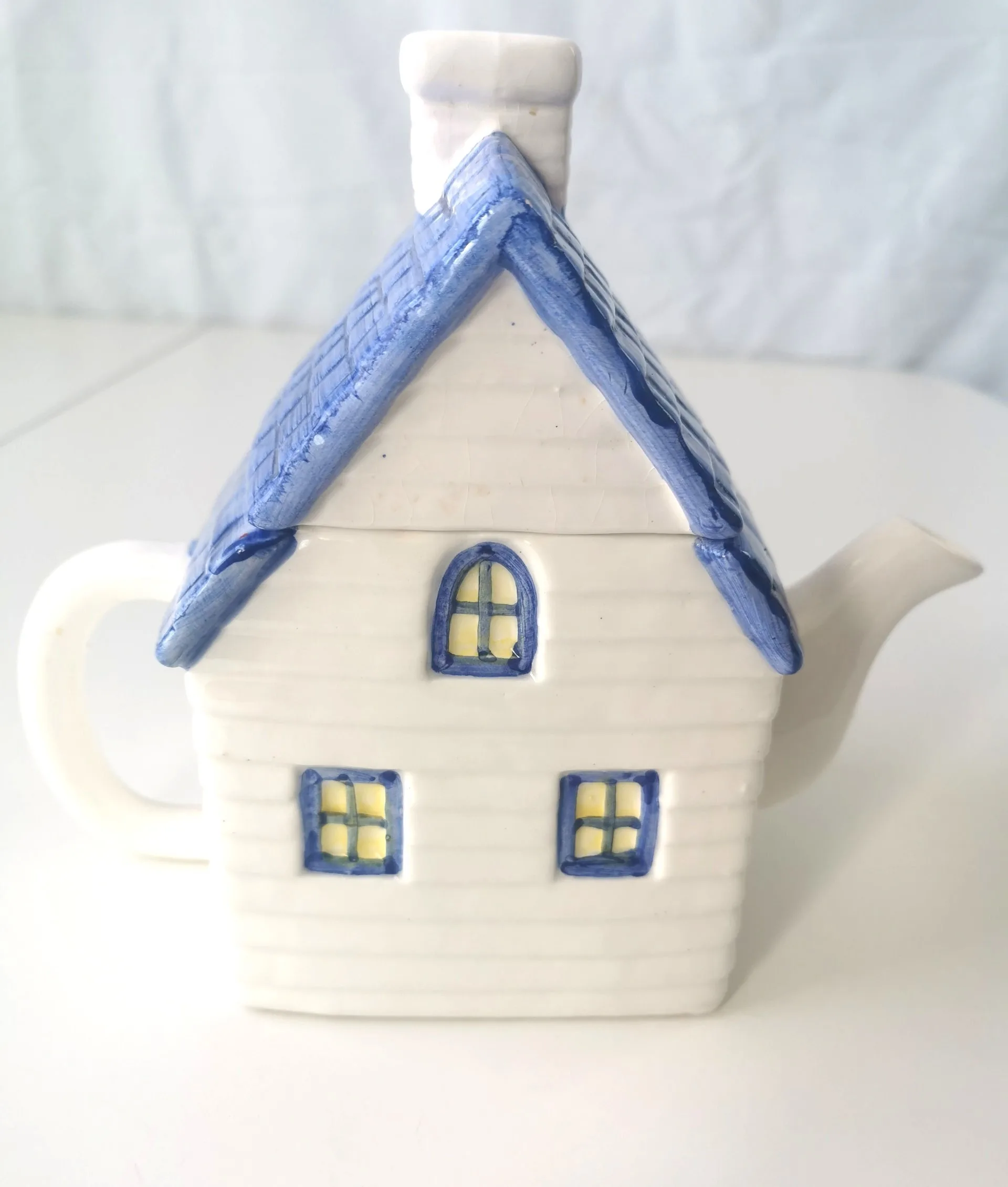 Tea Pot House with Removable Roof aka Lid Vintage thumbnail