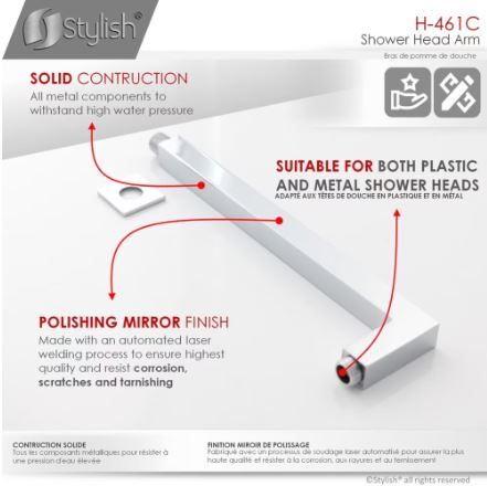 Shower Arm H-461C Stylish - photo 5