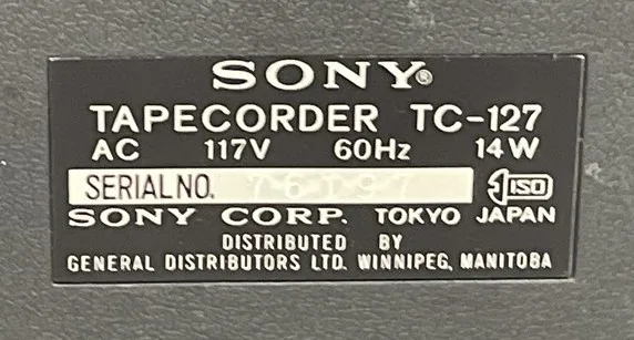 Sony TC-127 Stereo Cassette-Corder – Tested & Working image indicator(5)