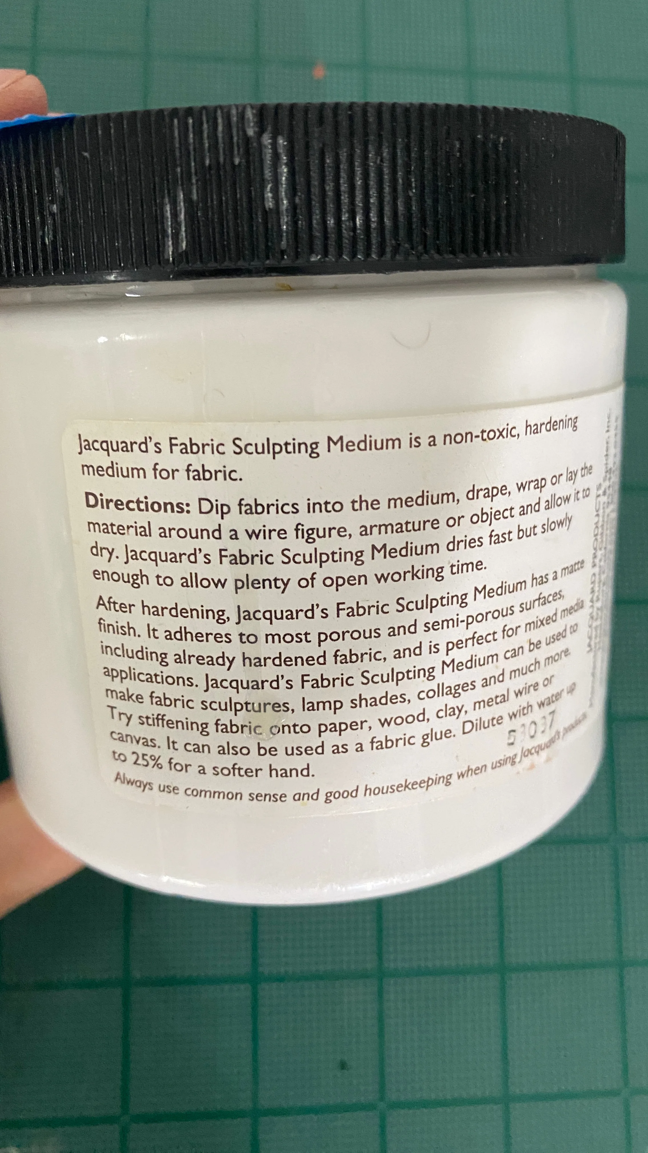 Fabric Sculpting Medium- jacquard image indicator(2)