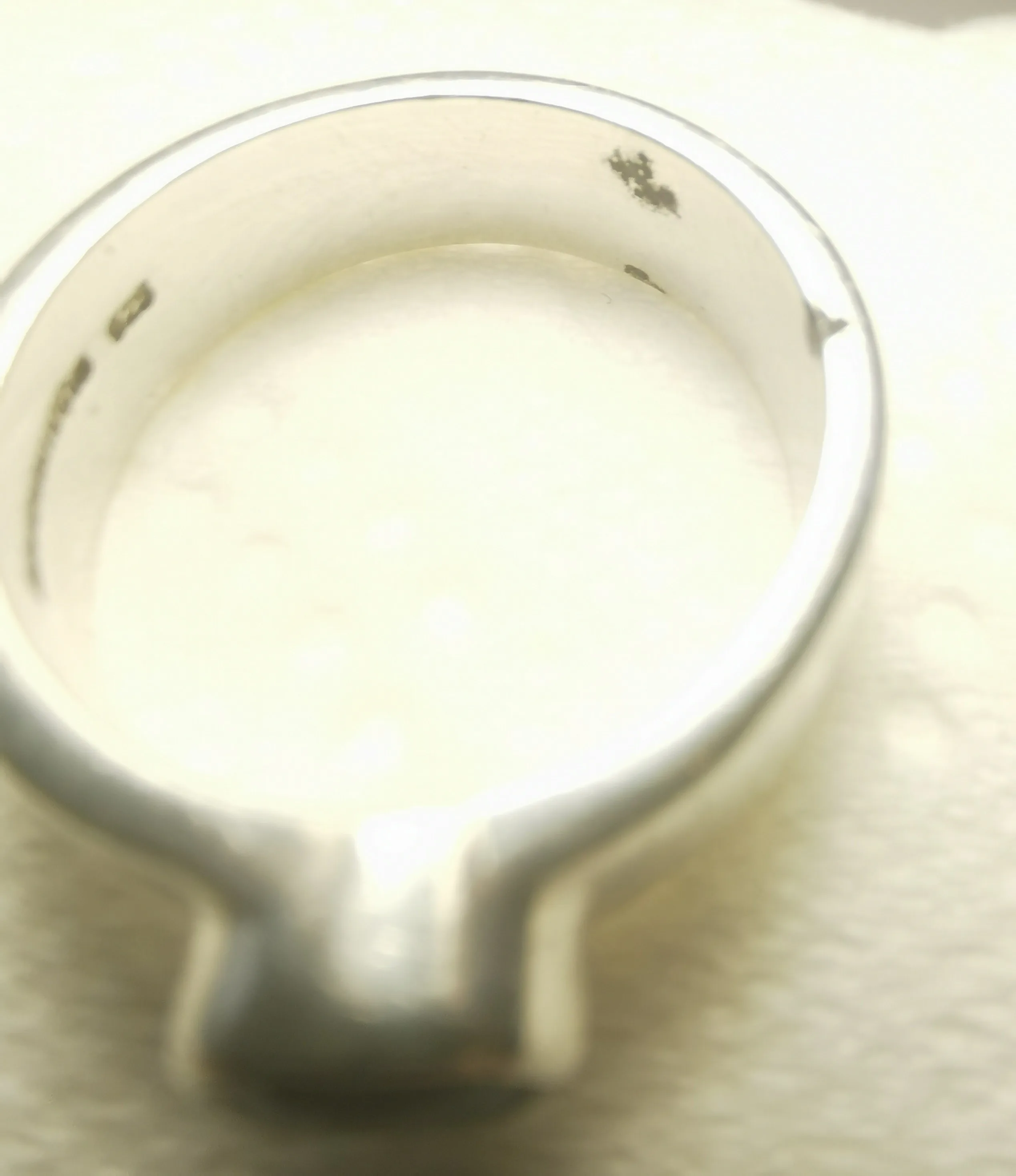 Silver Ring Purple Gemstone Size 7-  925 Solid Silver Band image indicator(6)