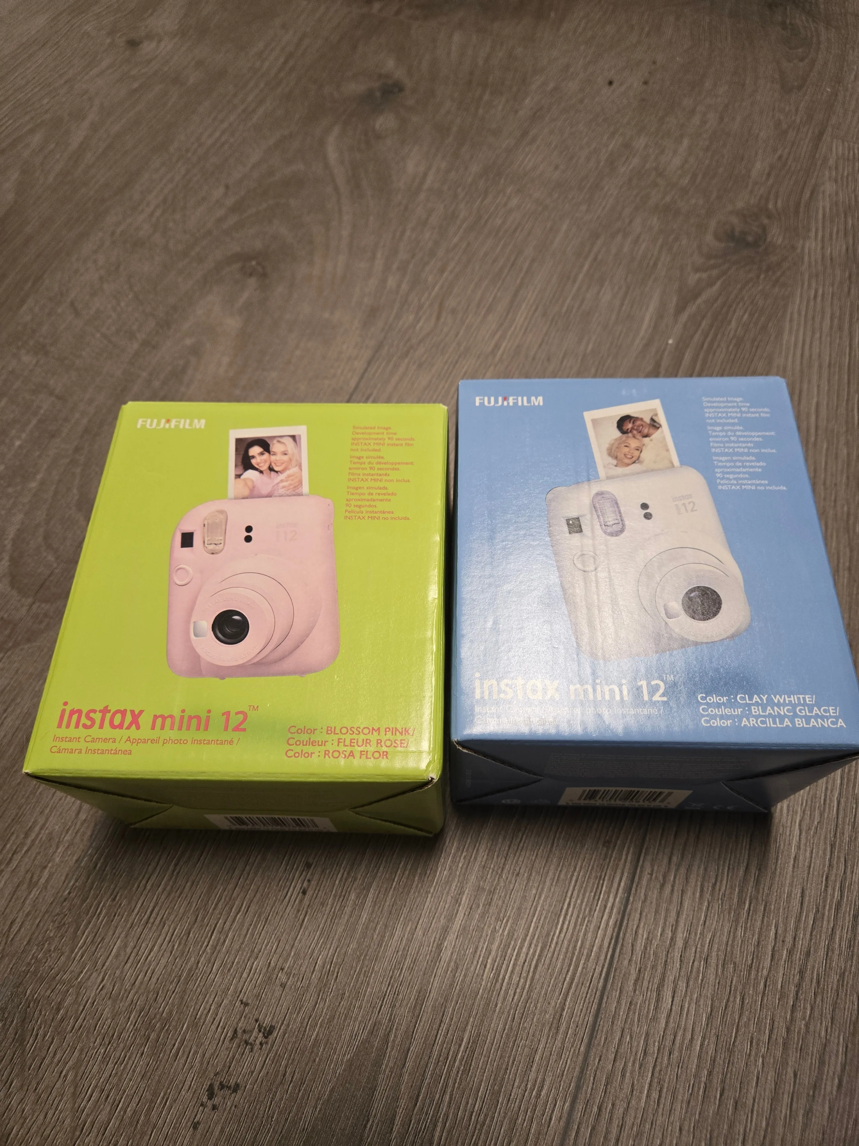 Fujifilm Instax Mini 12 Instant Camera (x2 Pink & White) thumbnail
