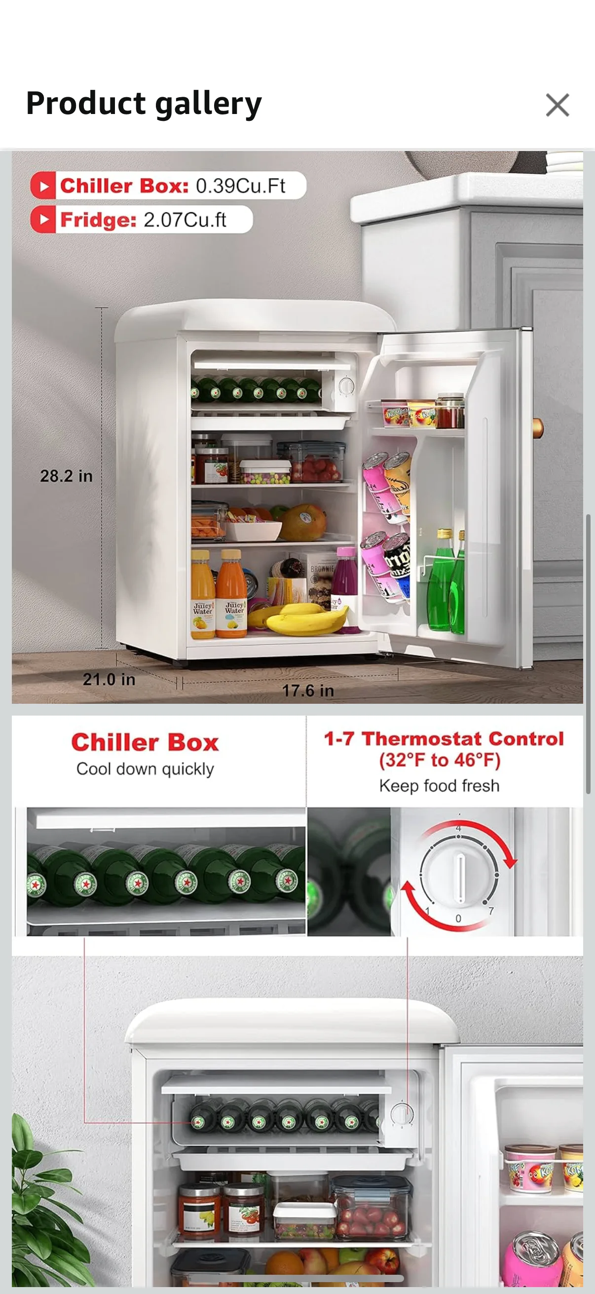 Galanz Mini Retro Fridge (New) image indicator(2)