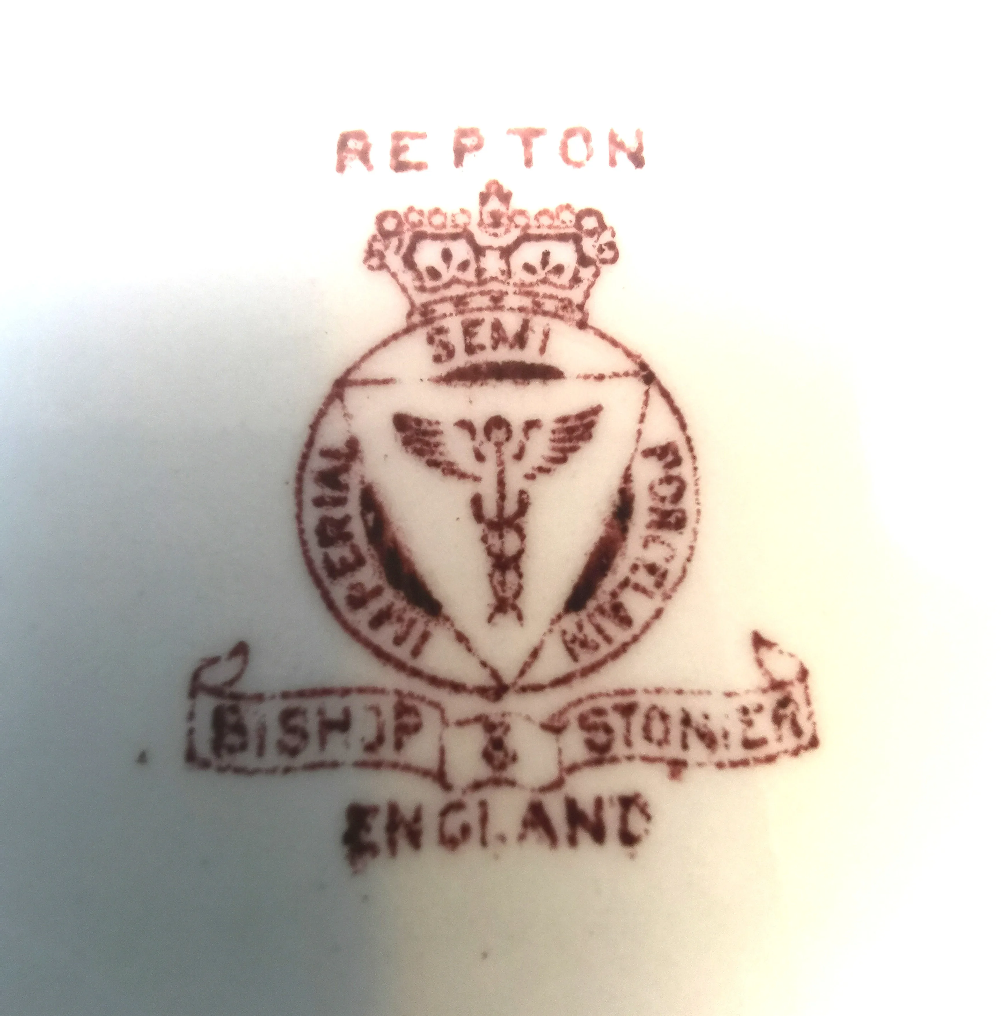 Dinner Plate Bishop Stonier Imperial Repton England Inc Antique image indicator(7)