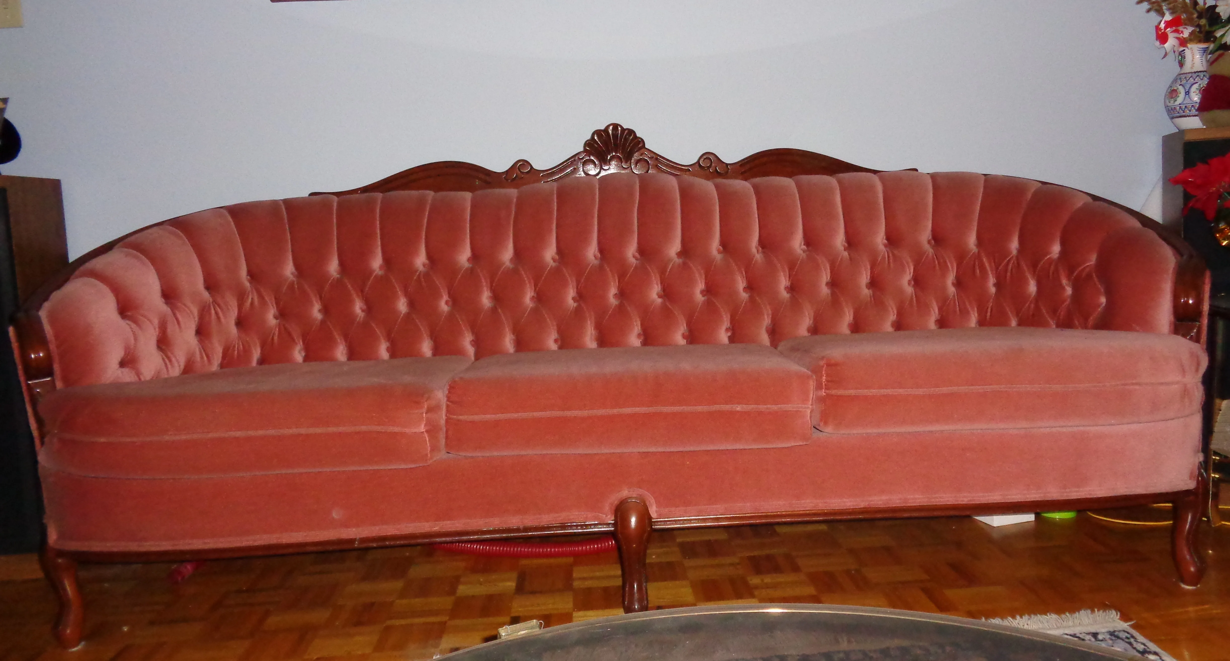 💕 Plush Pink Velvet Sofa Set – Custom Made 💕 image indicator(2)