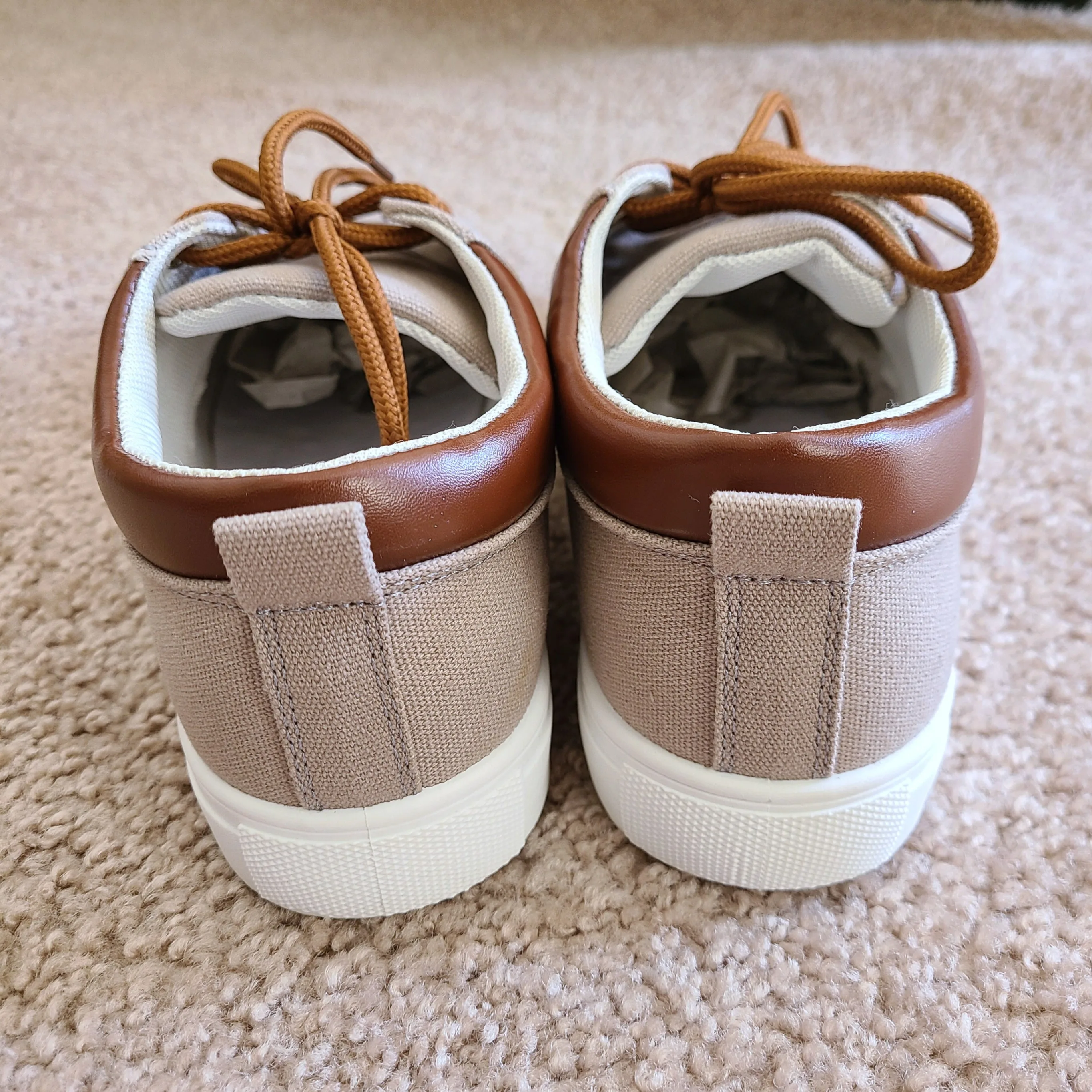 Men's Colorblock Front Lace-Up Canvas Shoes - US Size 8 image indicator(5)