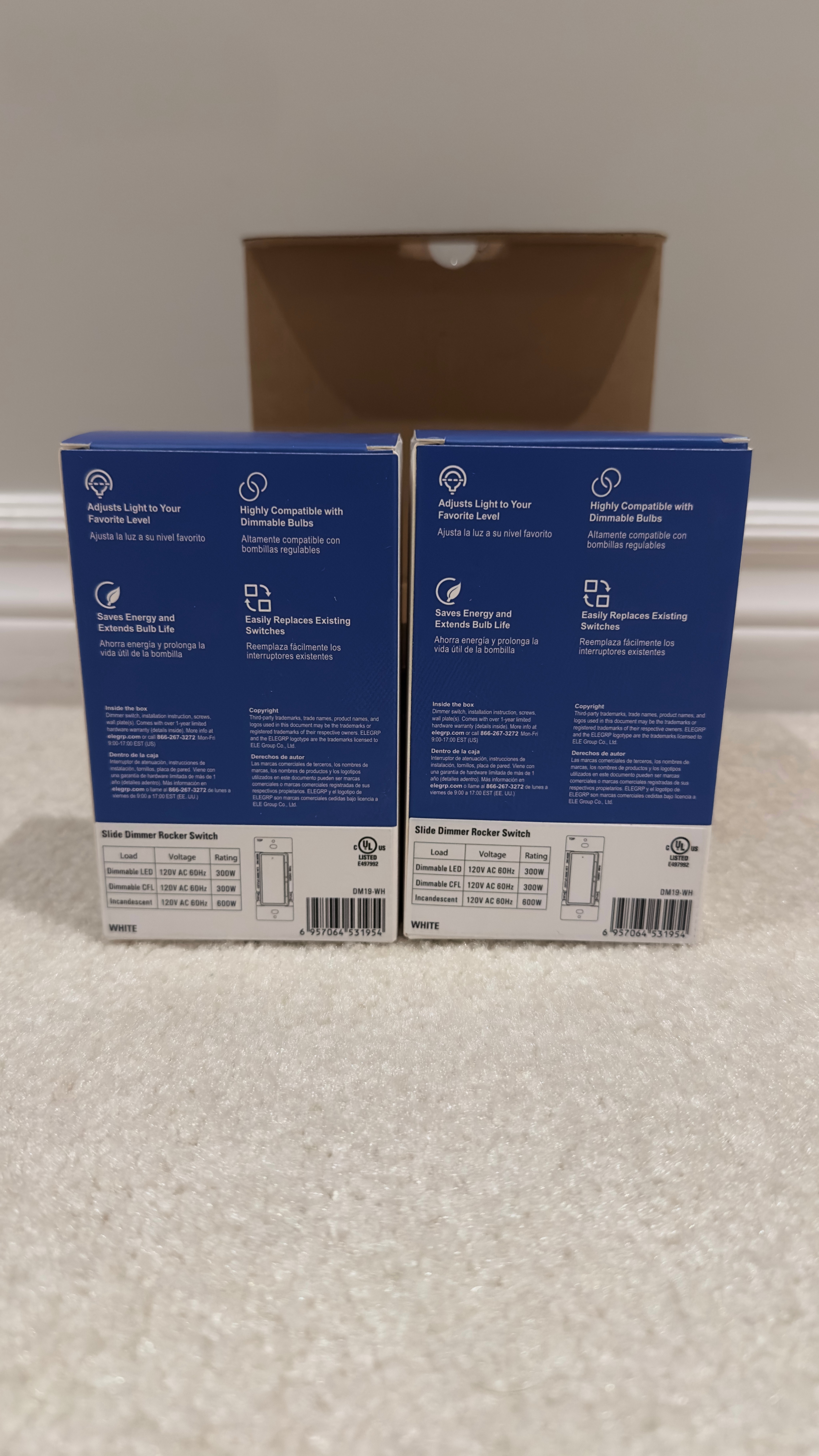 ELEGRP Digital Dimmer Light Switch For 300W Dimmable Led 2 Pack - photo 2