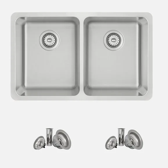 Class C AVILA S-414T Dual Mount Double Bowl Kitchen Sink thumbnail