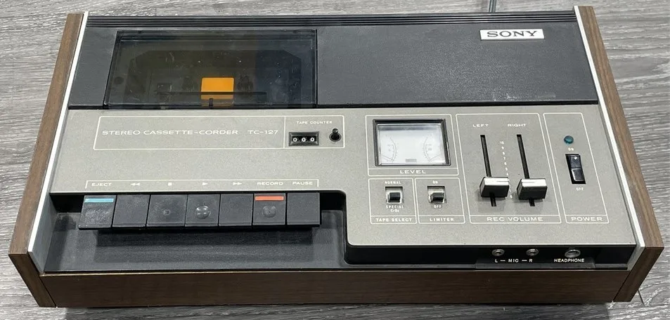 Sony TC-127 Stereo Cassette-Corder – Tested & Working thumbnail