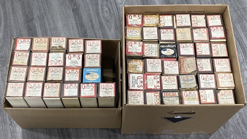 Vintage Piano Word Rolls – Lot of 50+ QRS, Aeolian & Ideal
