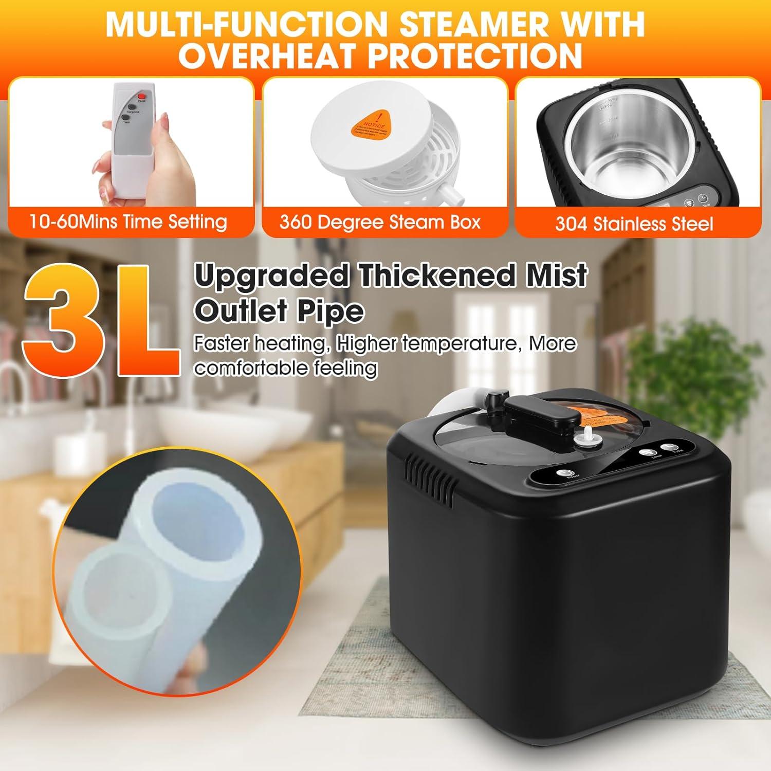 Portable Home Sauna Box for Full Body Steam Relaxation - photo 5