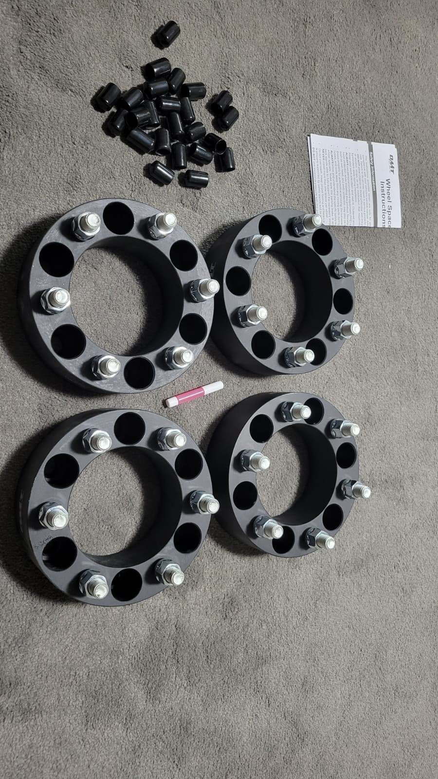 BRAND NEW: 2" Wheel Spacer Adapters, 6x5.5" - 6x5.5" M14x1.5,Blk