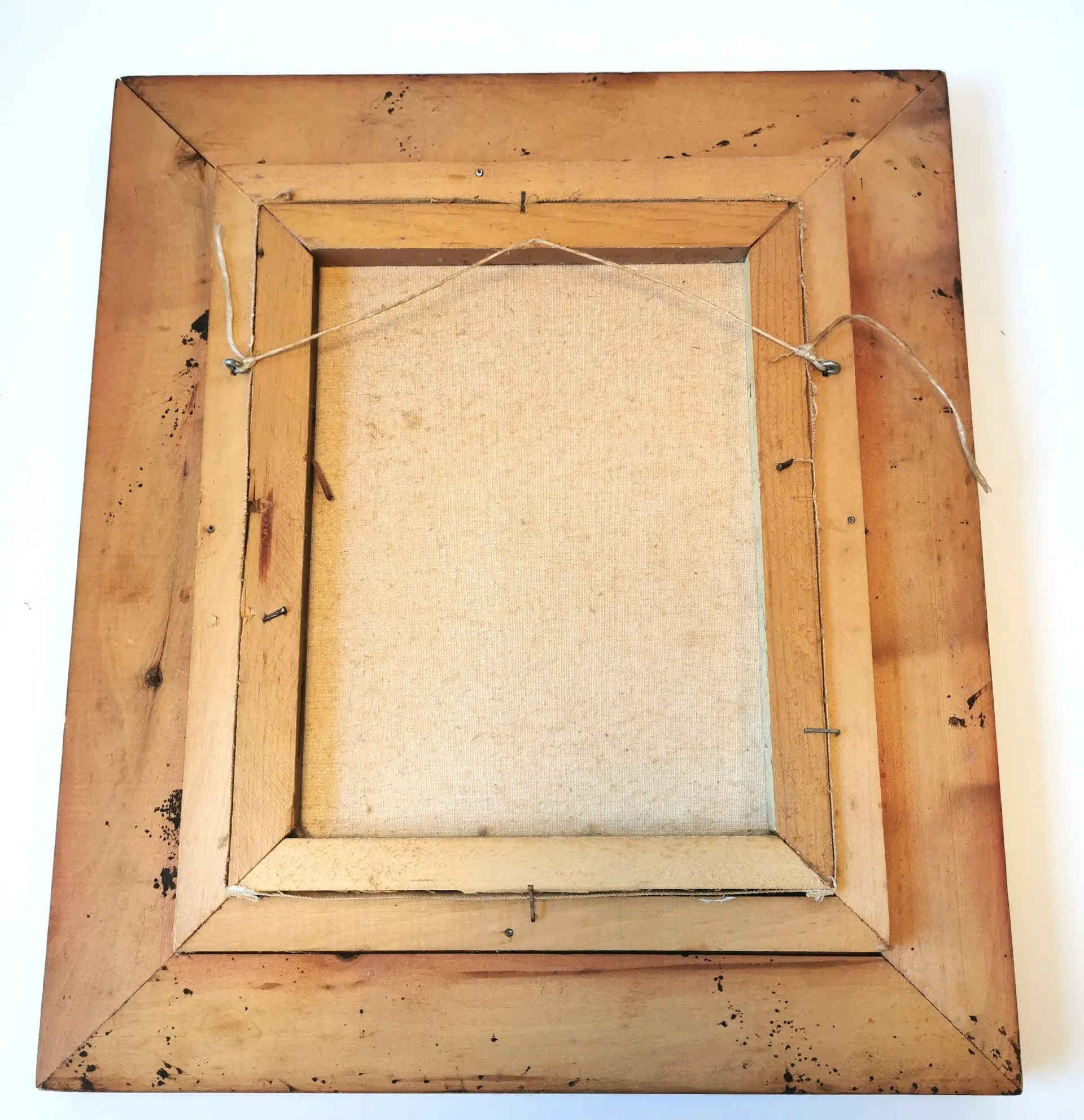 Vintage Signed Winter Landscape Oil Painting Ornate Gilded Frame image indicator(7)