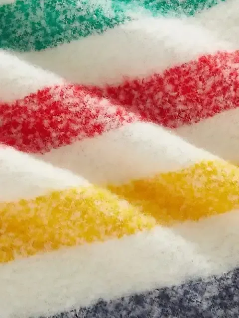 Hudson Bay Company Blanket, Multi-Stripe Fuzzy All Season Throw image indicator(3)