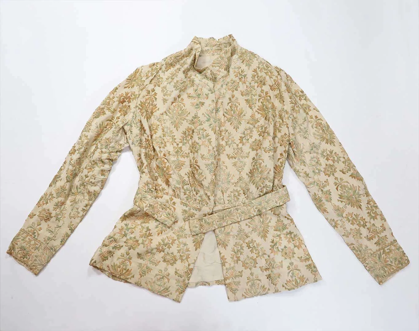 Antique Embroidered Silk Jacket c1926- Egyptian Influenced thumbnail