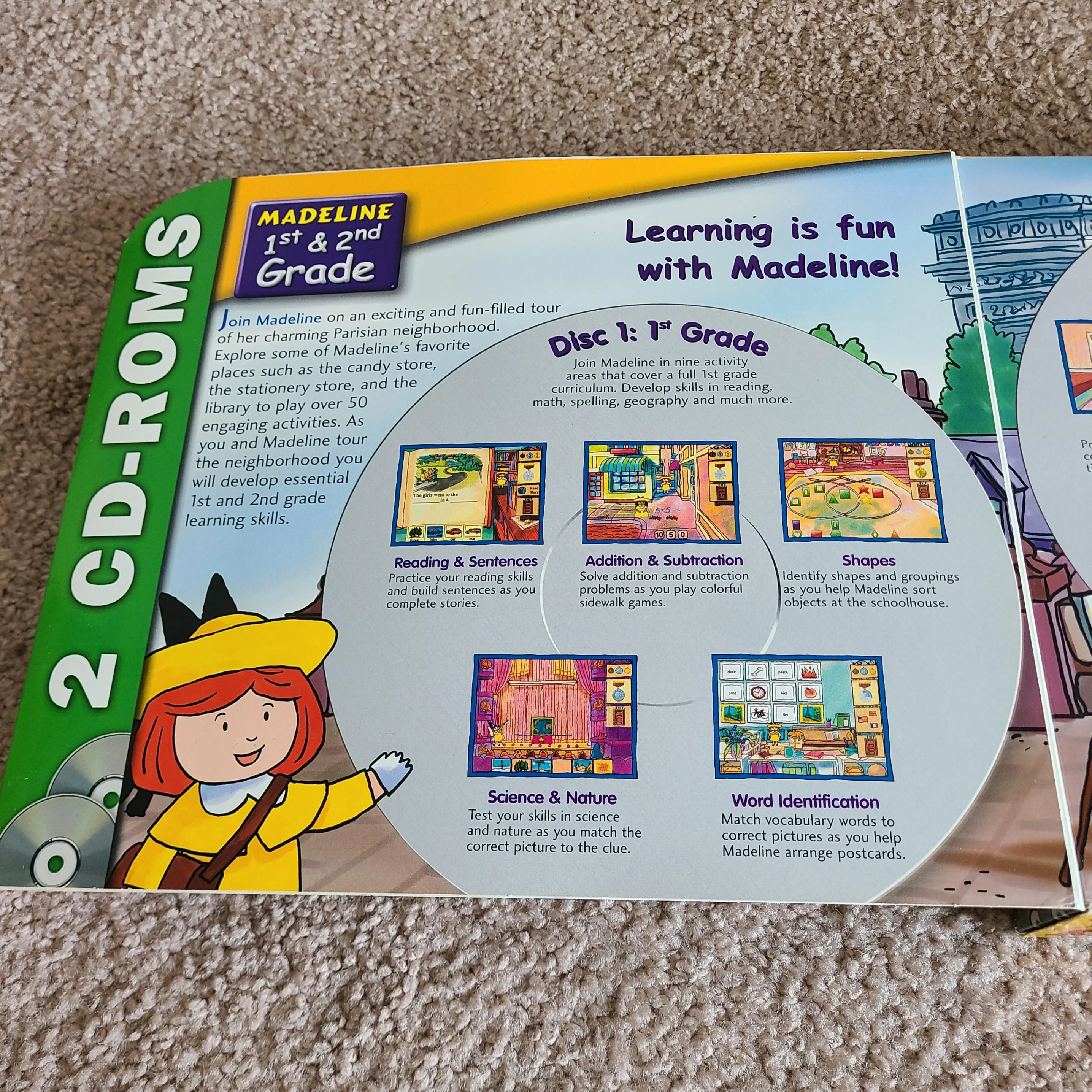 Madeline 1st and 2nd Grade learning CD-ROMs & Free Bonus image indicator(3)