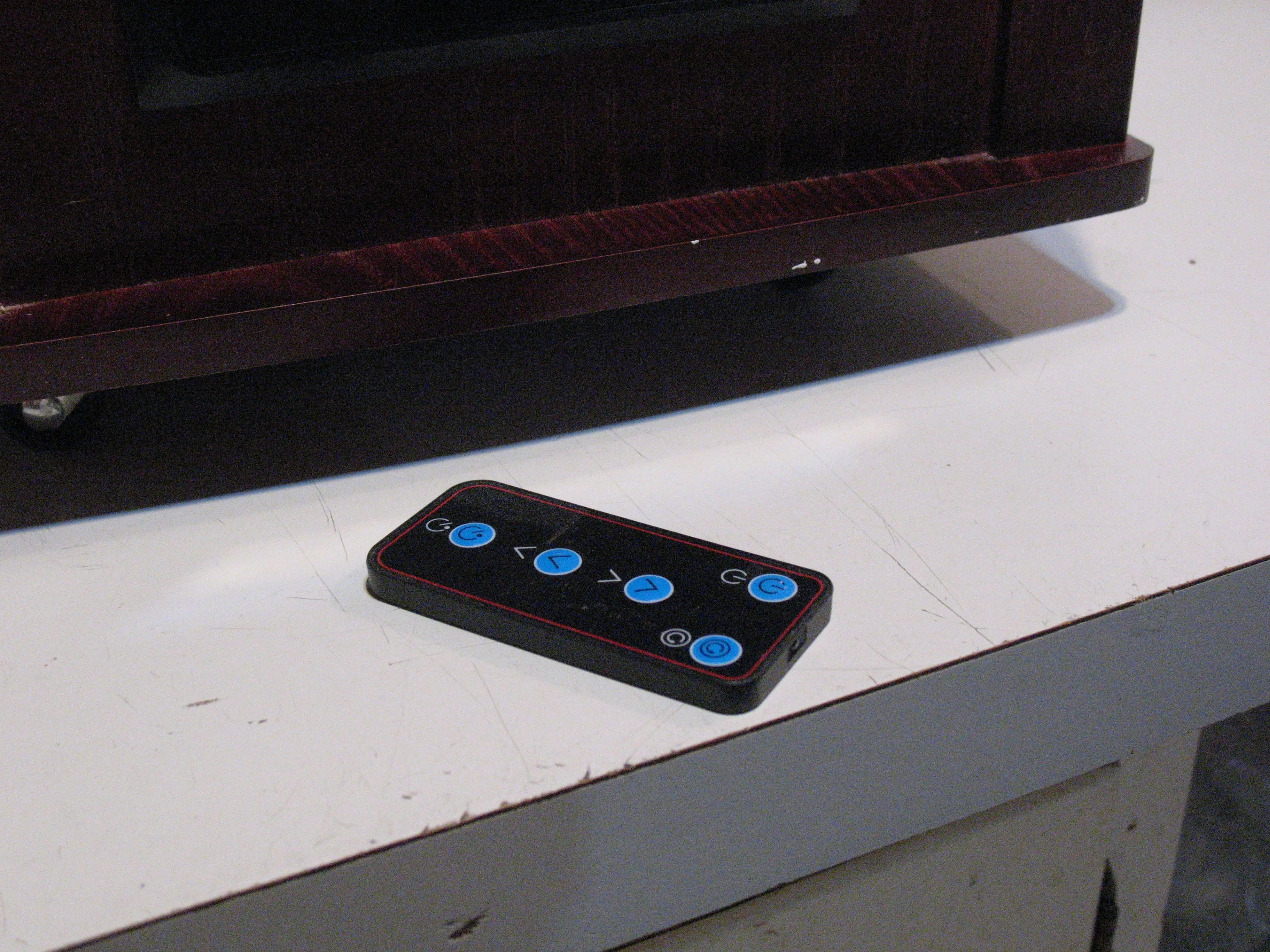 NOMA Wood Cabinet Infared Space Heater w/Remote Control image indicator(4)