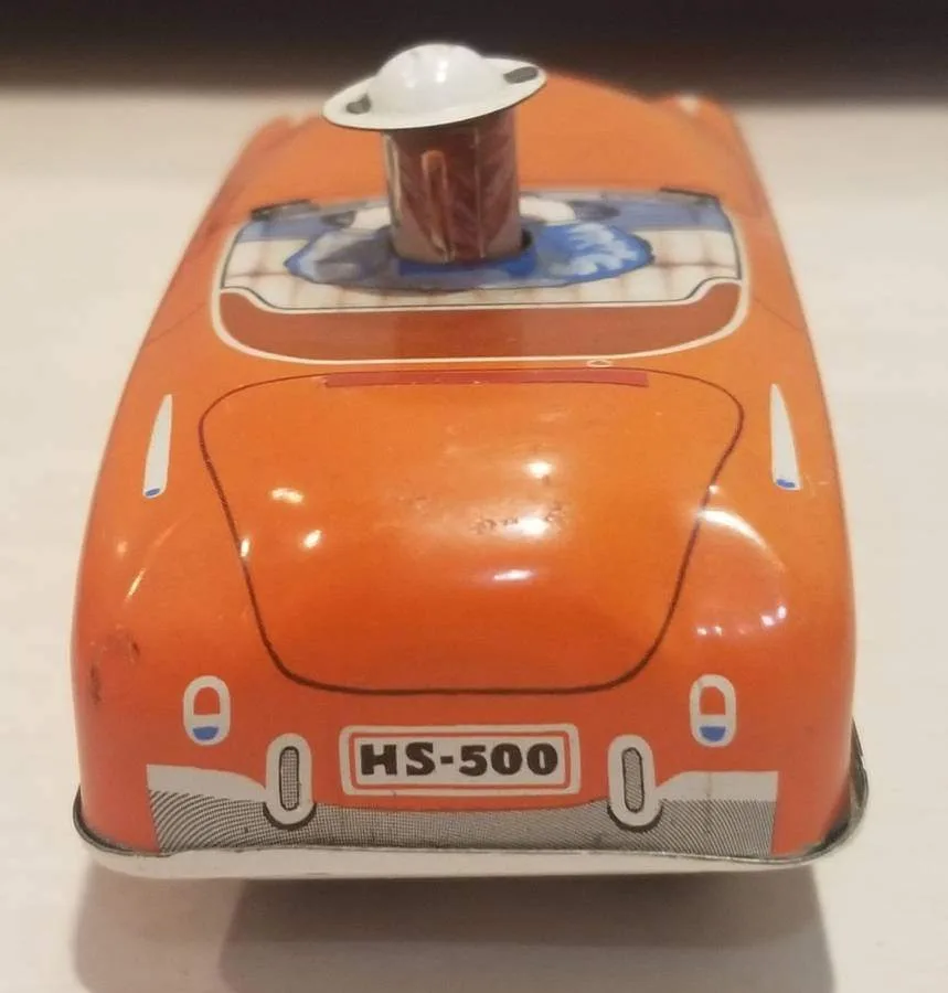 Vintage Japanese Tin Friction Car HS-500 – 4" (1950s/60s) image indicator(3)