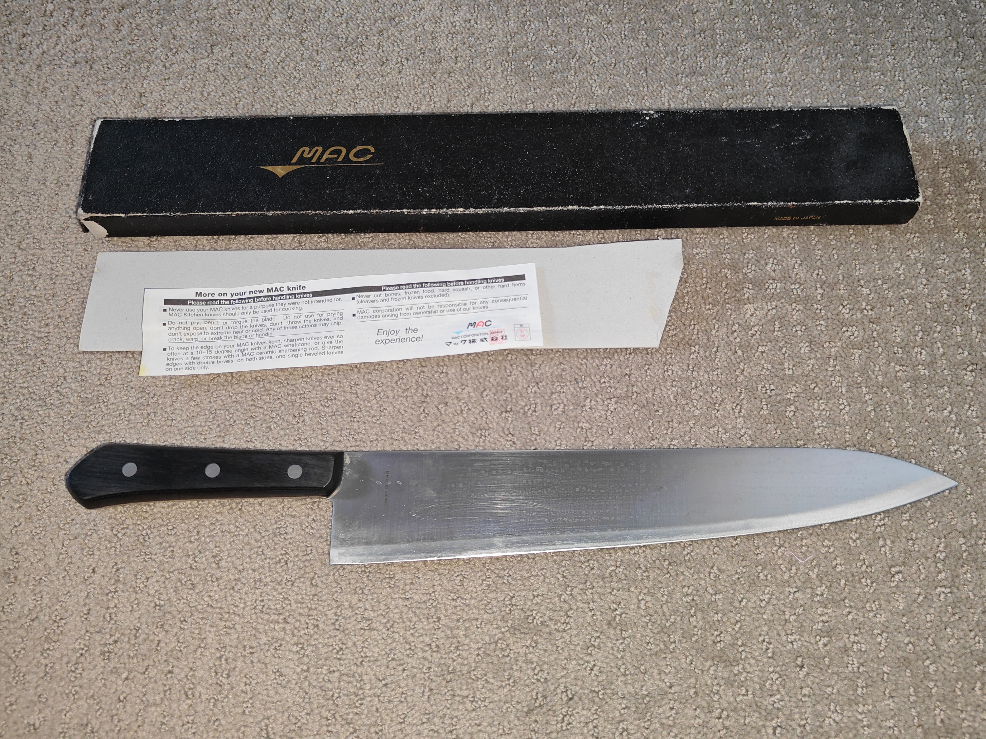 MAC Japanese Chef Series 12" Chef's Knife (BK-120) - Japan Made - photo 5