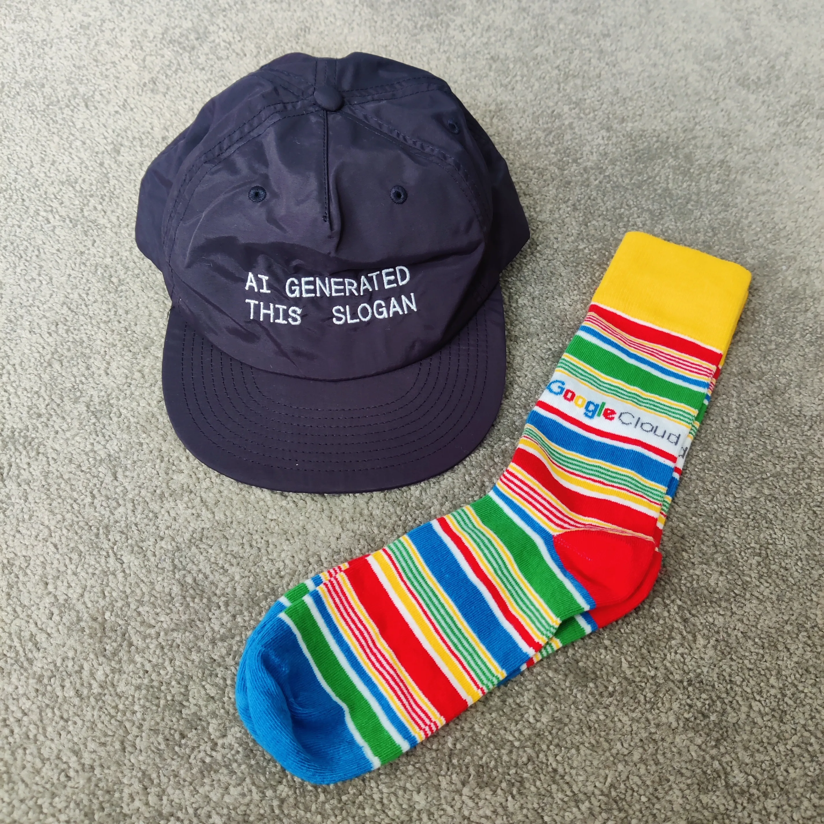 Ai Generated This Slogan Hat Cap and Google Cloud High Tech thumbnail