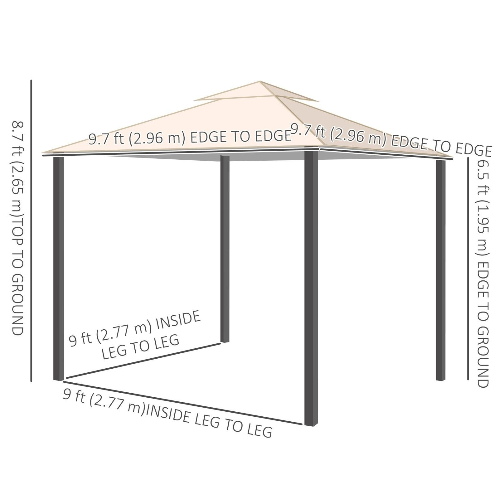 10' x 10' Outdoor Patio Gazebo - photo 5
