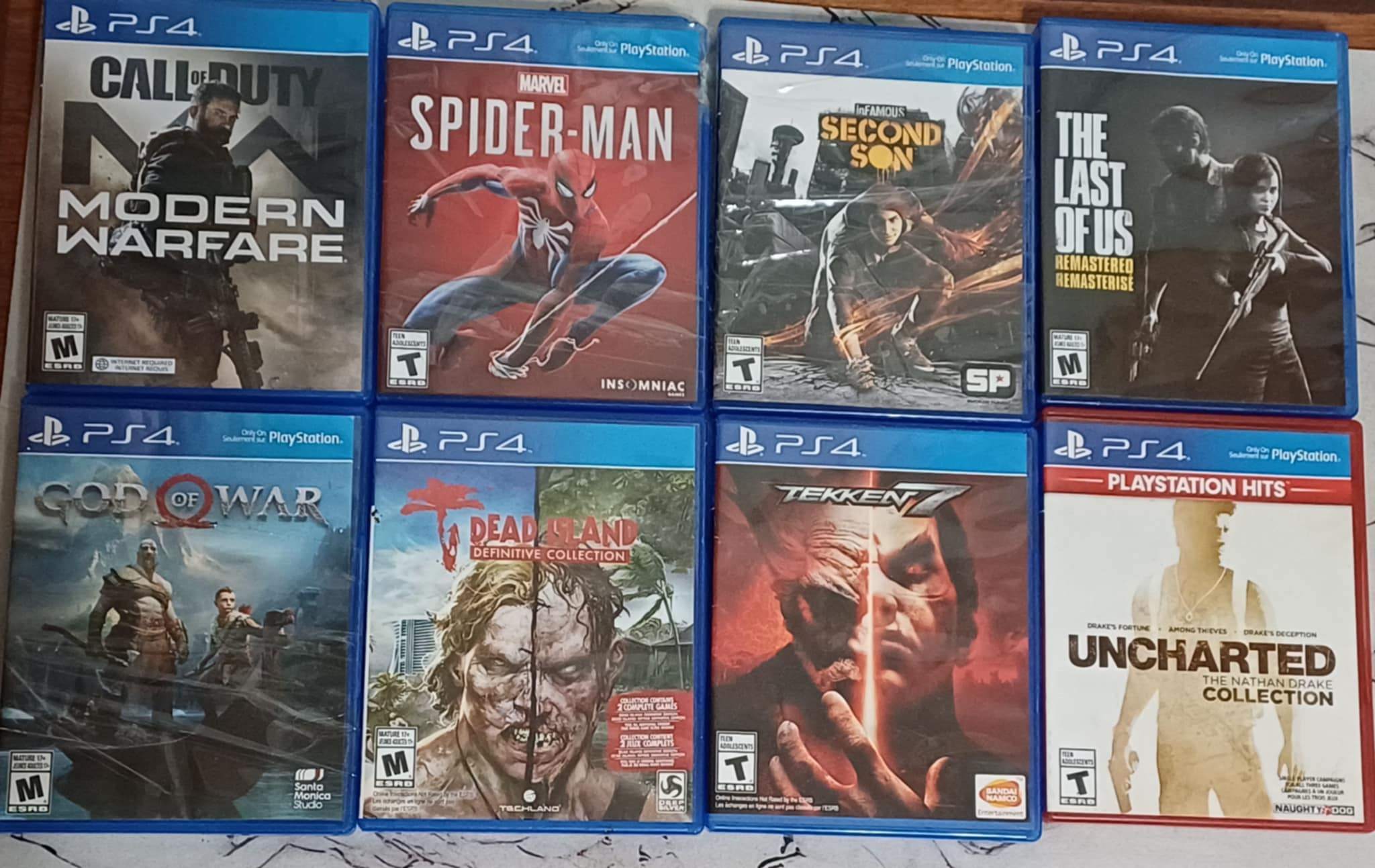 Popular PS4 Games Lot
