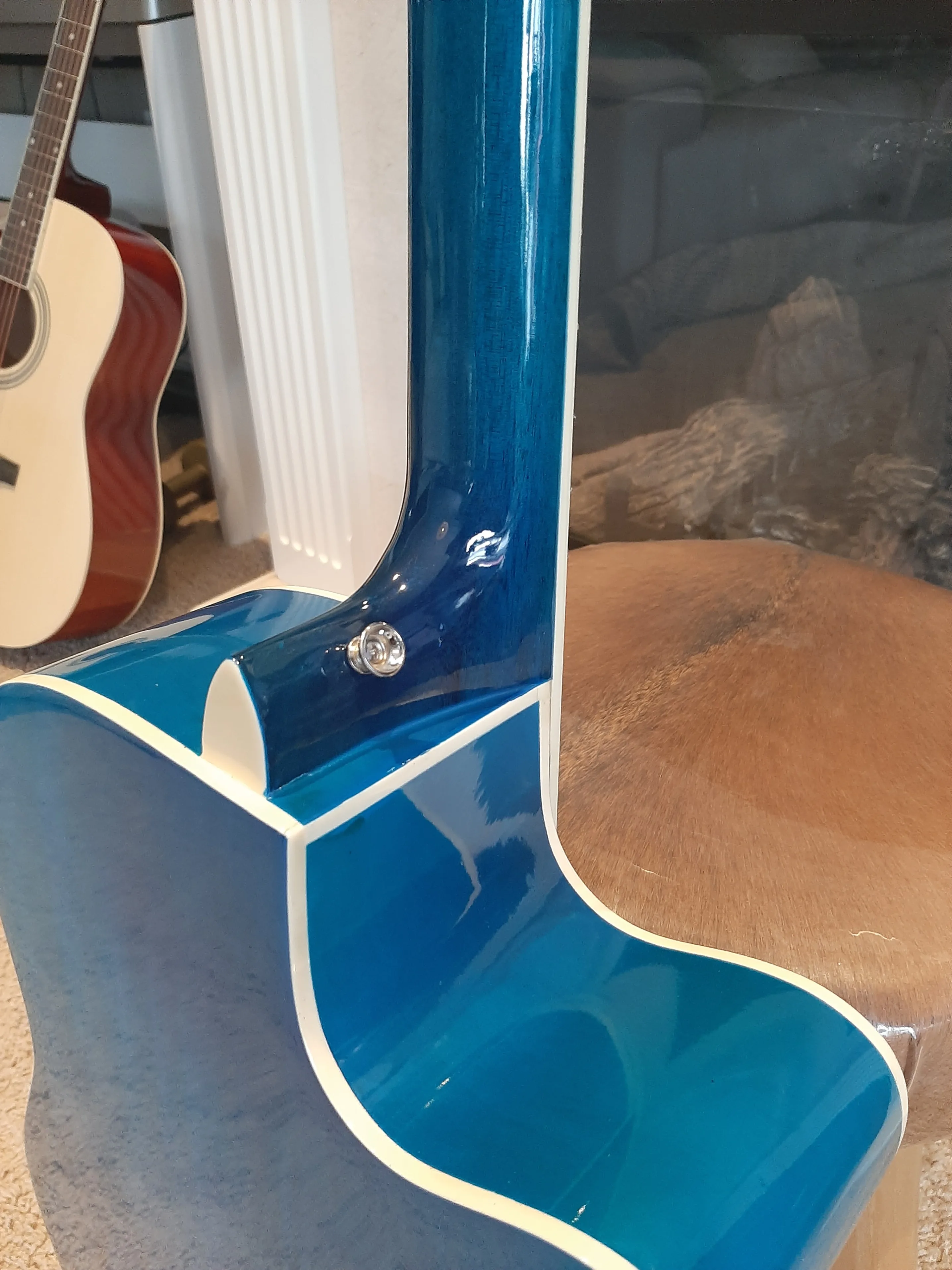 Left-Handed Acoustic Guitar – 41" Full Size – Blue image indicator(6)